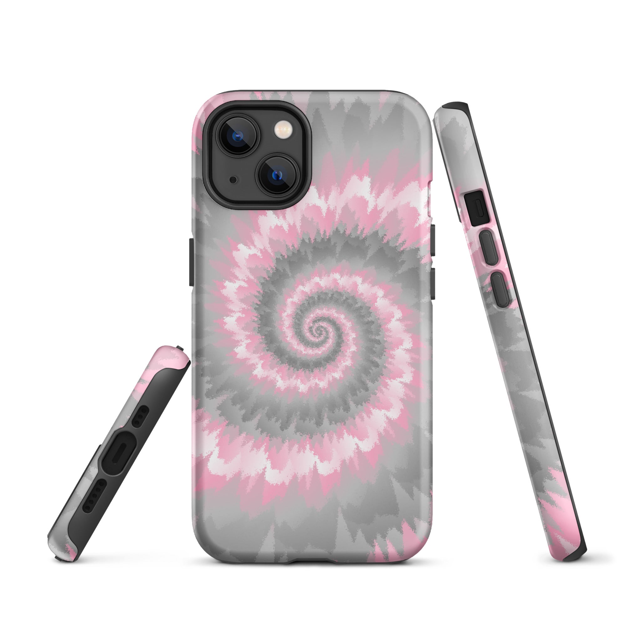Tough Case for iPhone®-Tie Dye Spiral - Demigirl