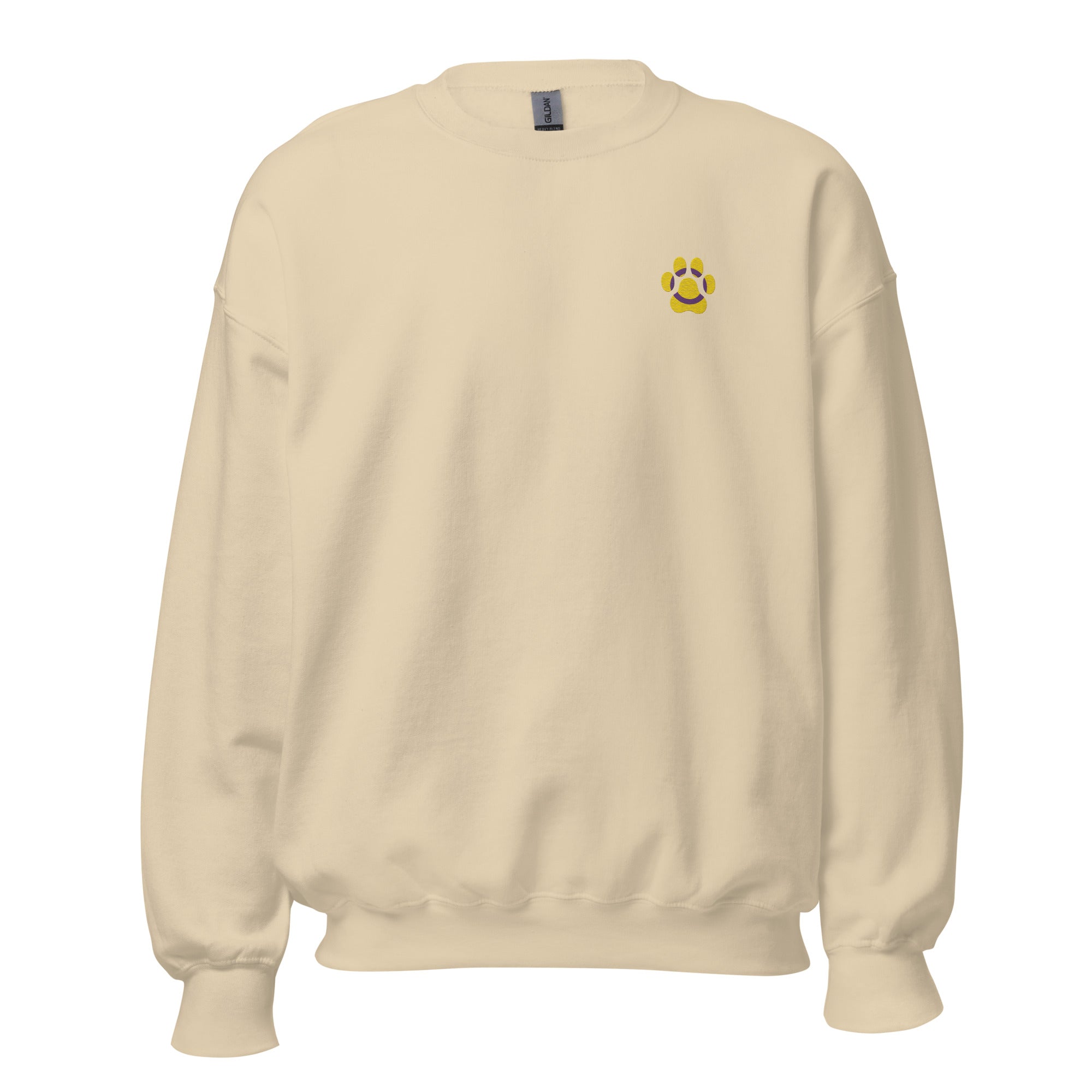 Dog Paw Embroidered Unisex Sweatshirt-Intersex