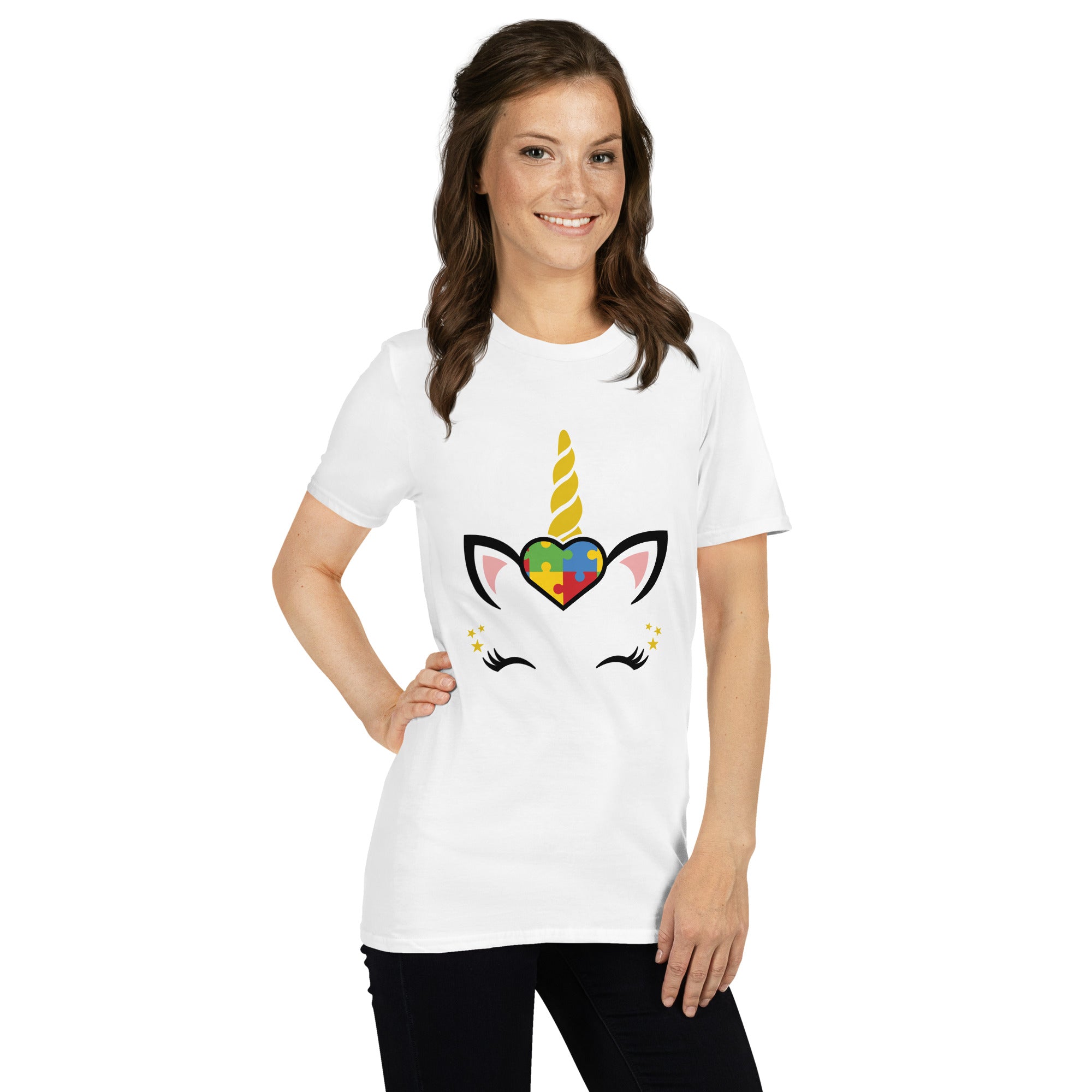 Short-Sleeve Unisex T-Shirt- Unicorn Autism
