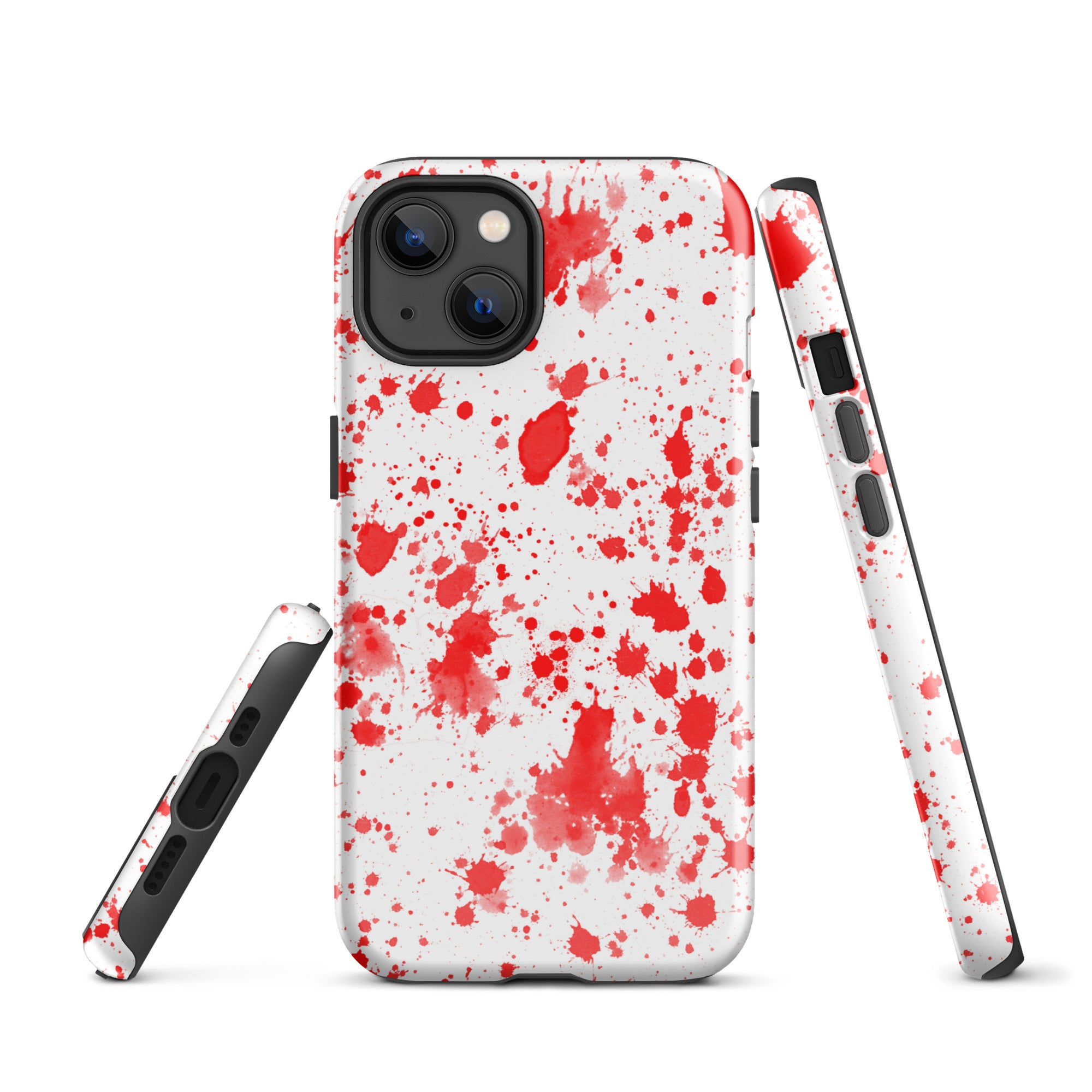 Tough Case for iPhone®- Paint Splatter Red