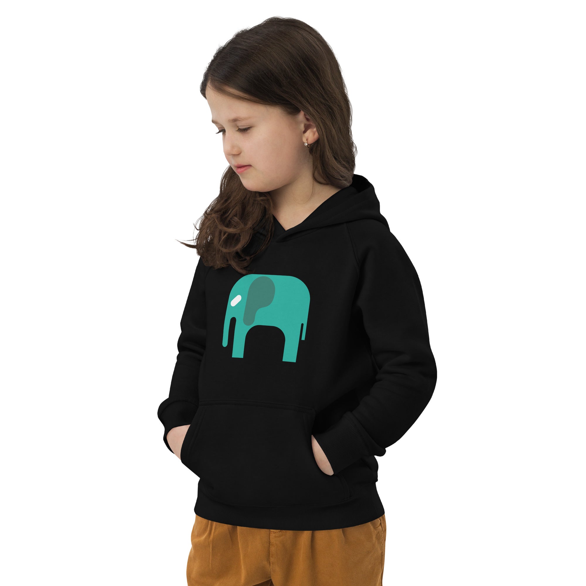 Kids eco hoodie-Elephant