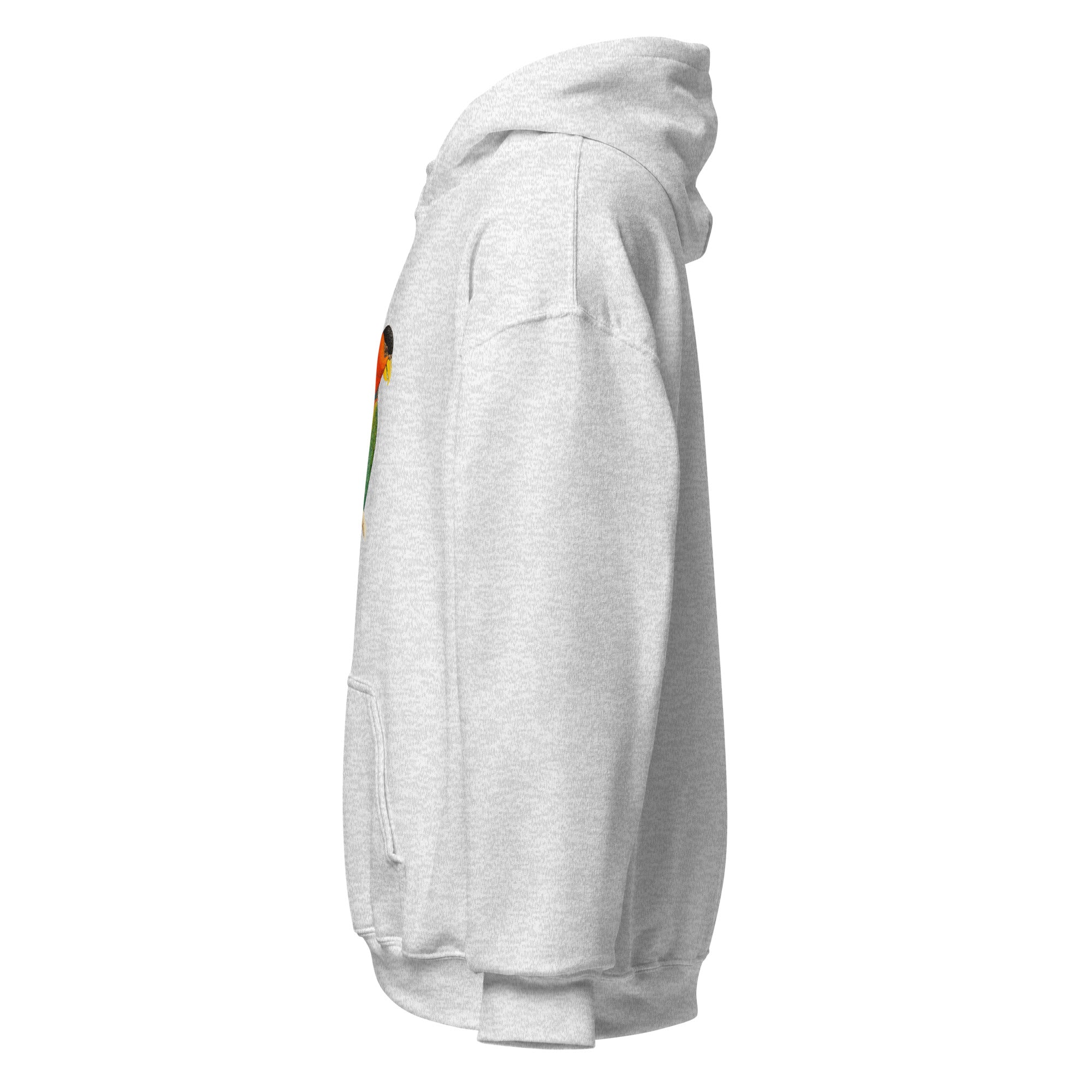 Unisex Hoodie-Tri-Coloured Capped Lory