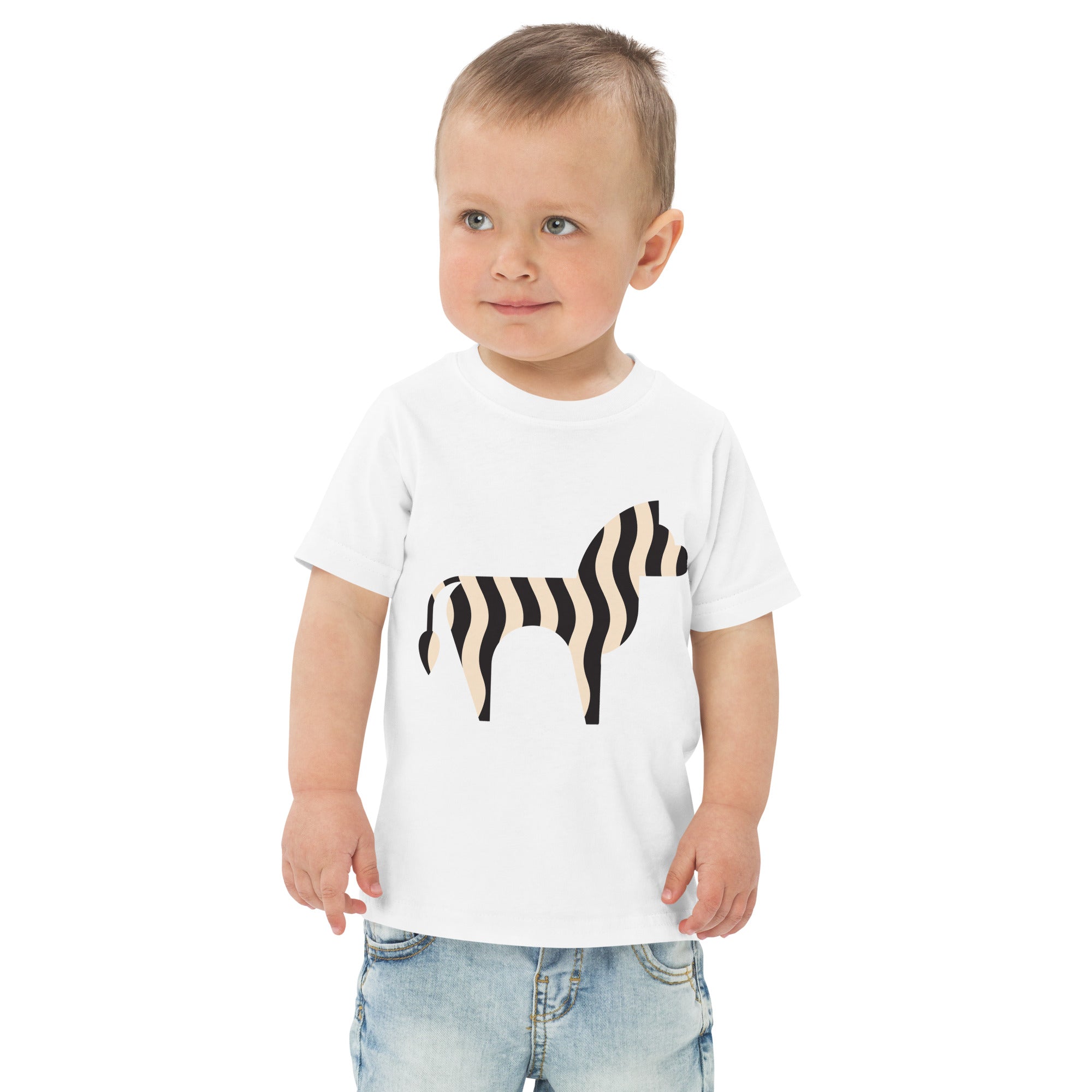 Toddler jersey t-shirt-Zebra