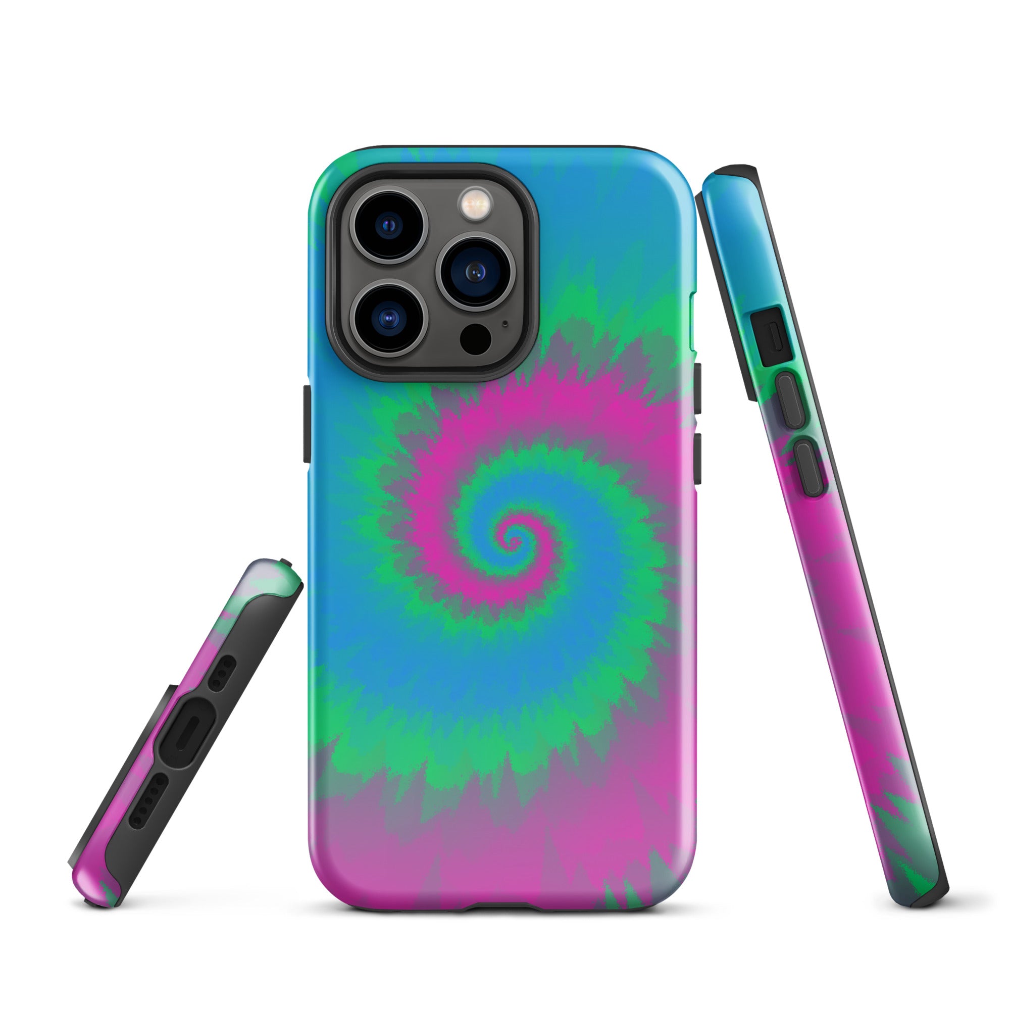Tough Case for iPhone®-Tie Dye Spiral - Polysexual