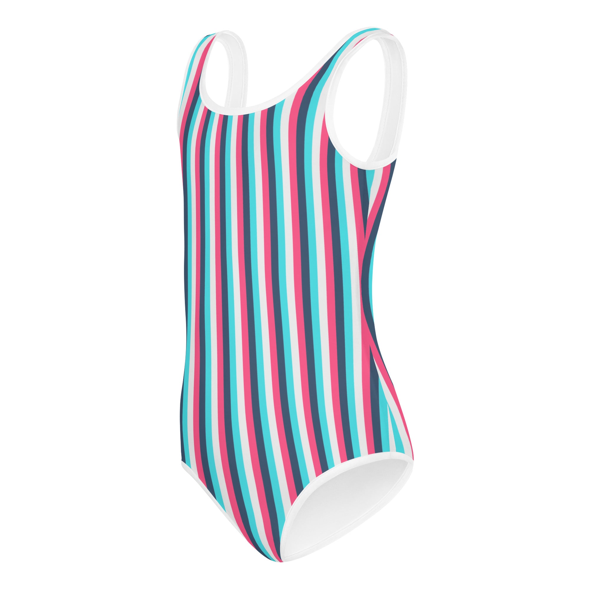 Colorful Striped Kids Swimsuit IV