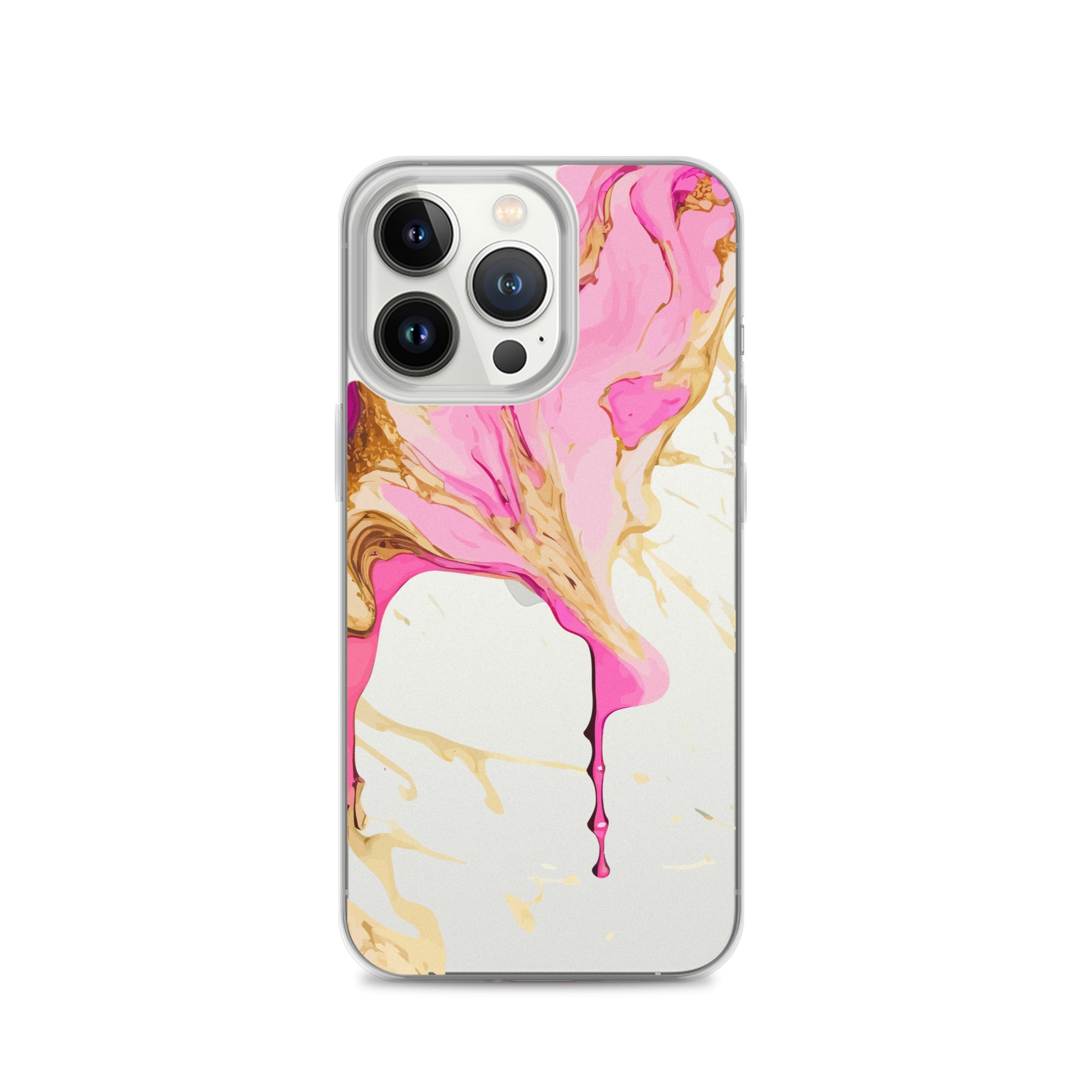 Clear Case for iPhone®- Alchohol Ink Design II