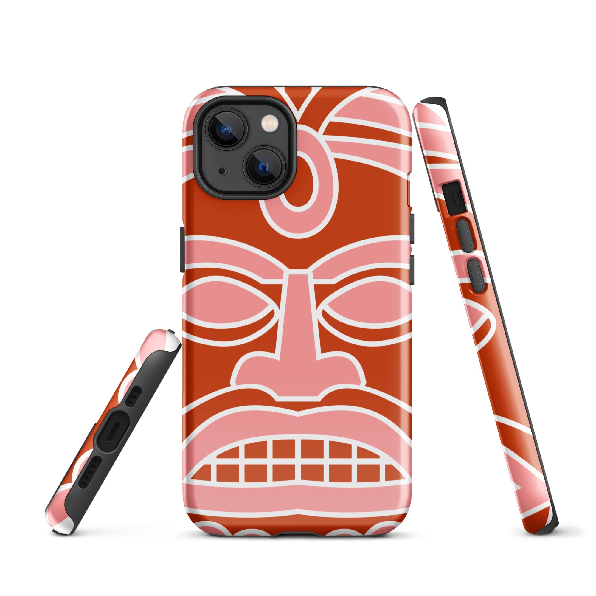 Tough Case for iPhone®- Totem Mask Red
