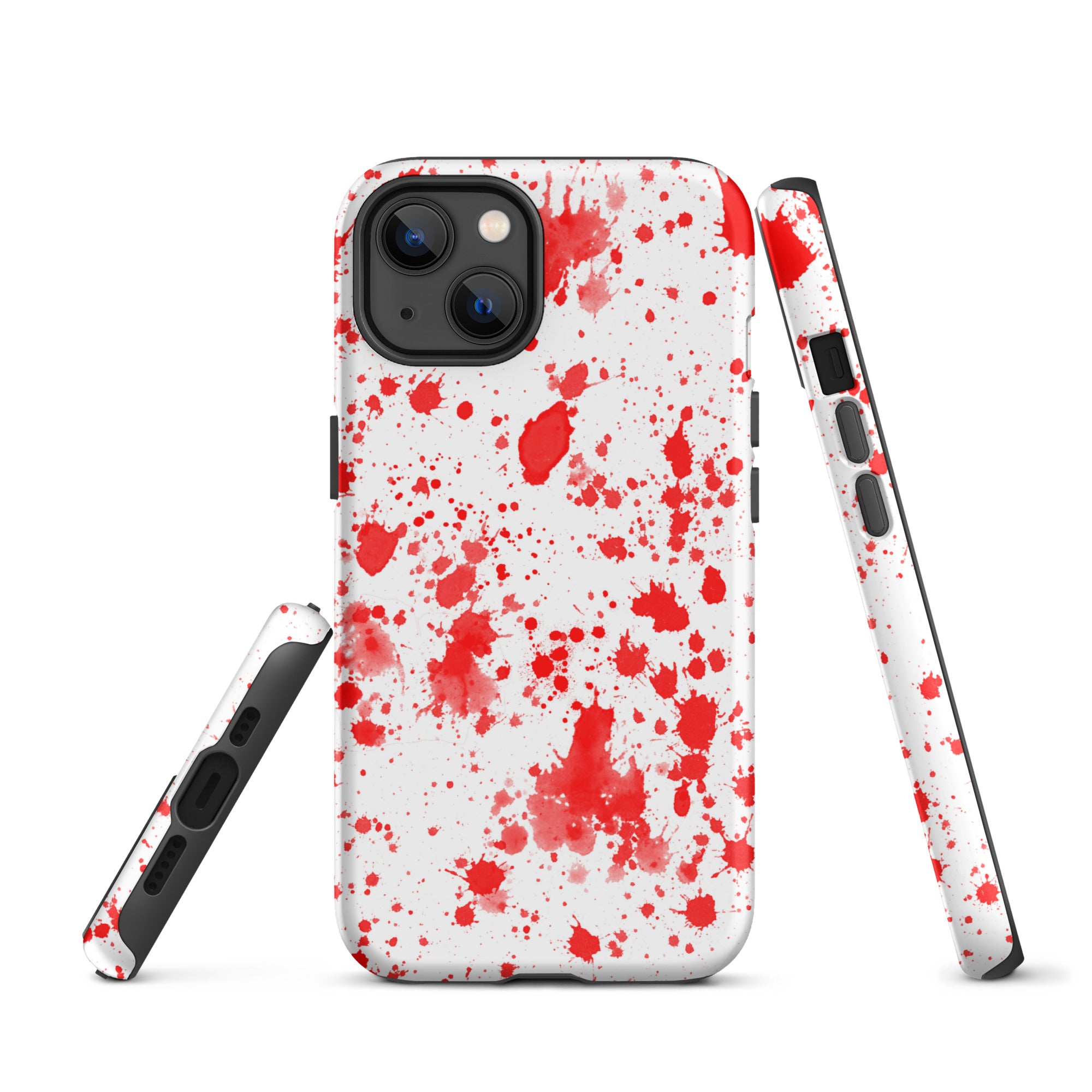 Tough Case for iPhone®- Paint Splatter Red