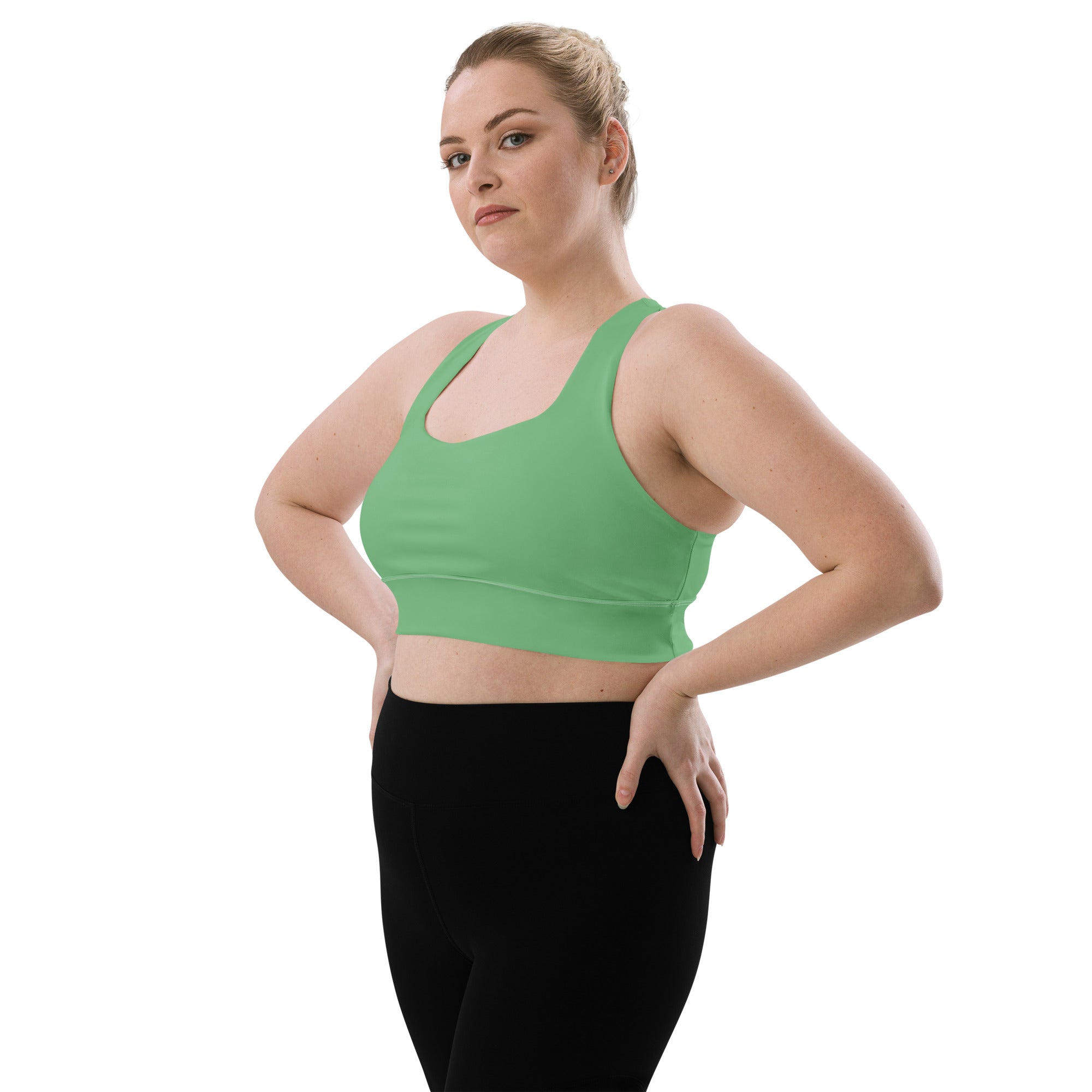 Longline sports bra- Bay Leaf