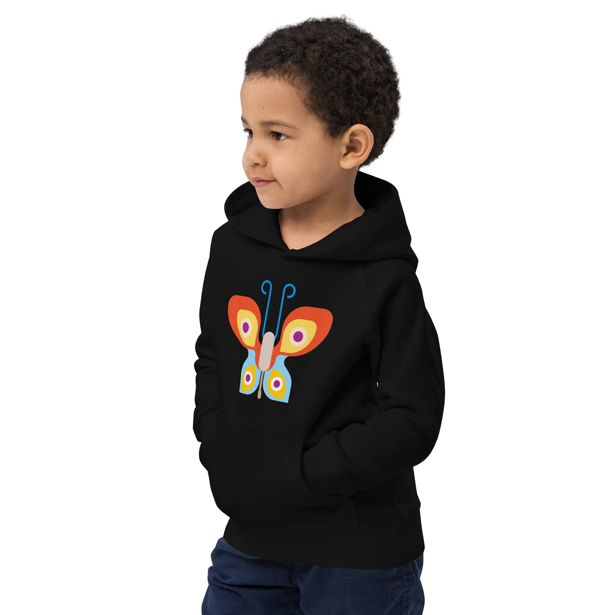 Kids eco hoodie-Butterfly