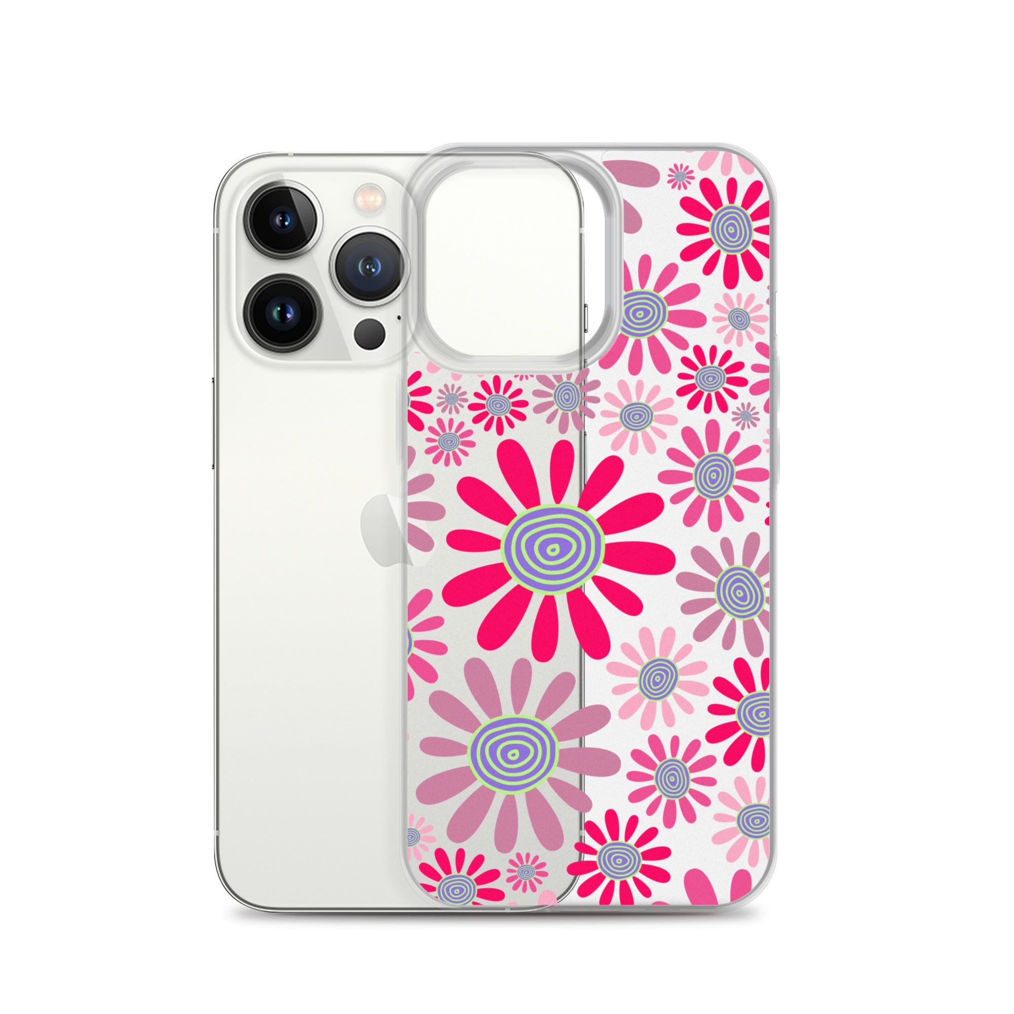 Clear Case for iPhone®- Floral Daisy Design I