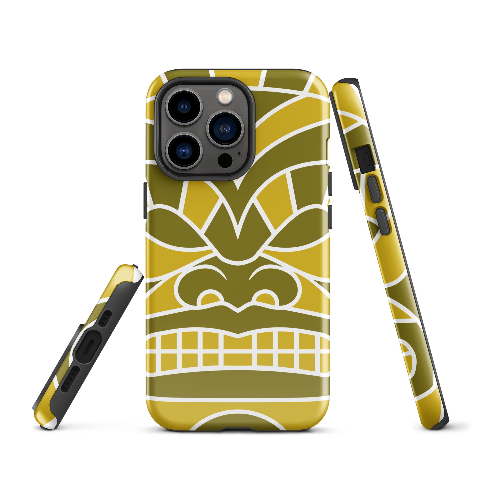 Tough Case for iPhone®- Totem Mask Yellow