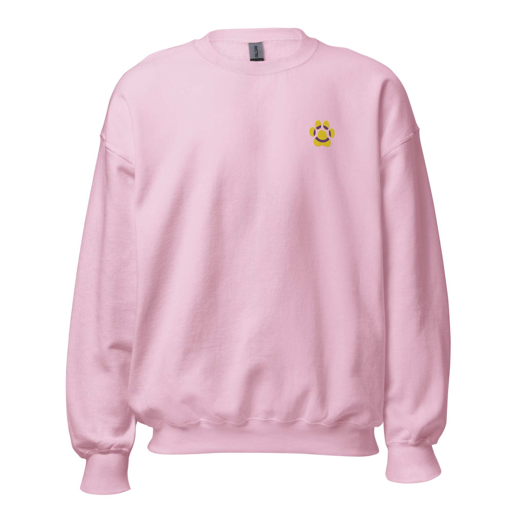 Dog Paw Embroidered Unisex Sweatshirt-Intersex