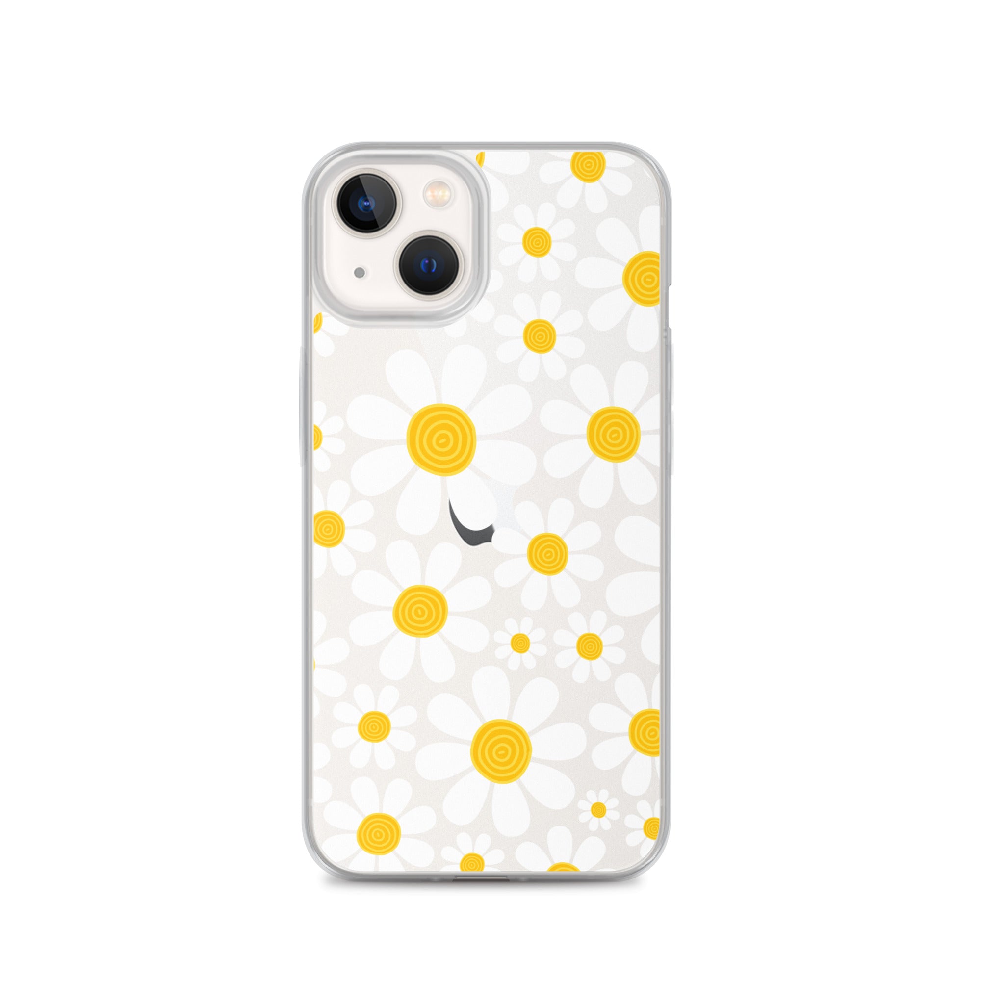 Clear Case for iPhone®- Floral Daisy Design III
