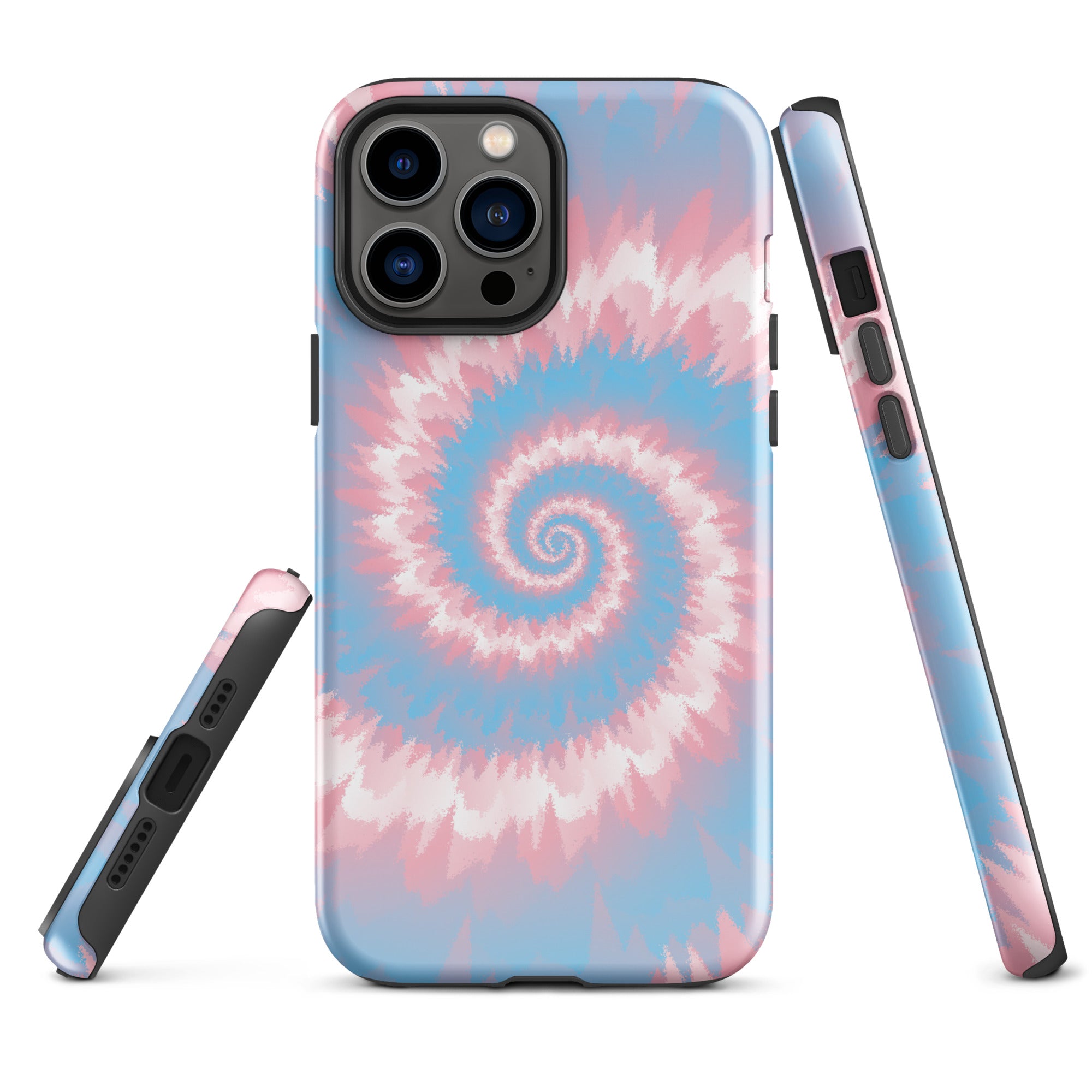 Tough Case for iPhone®-Tie Dye Spiral - Transgender