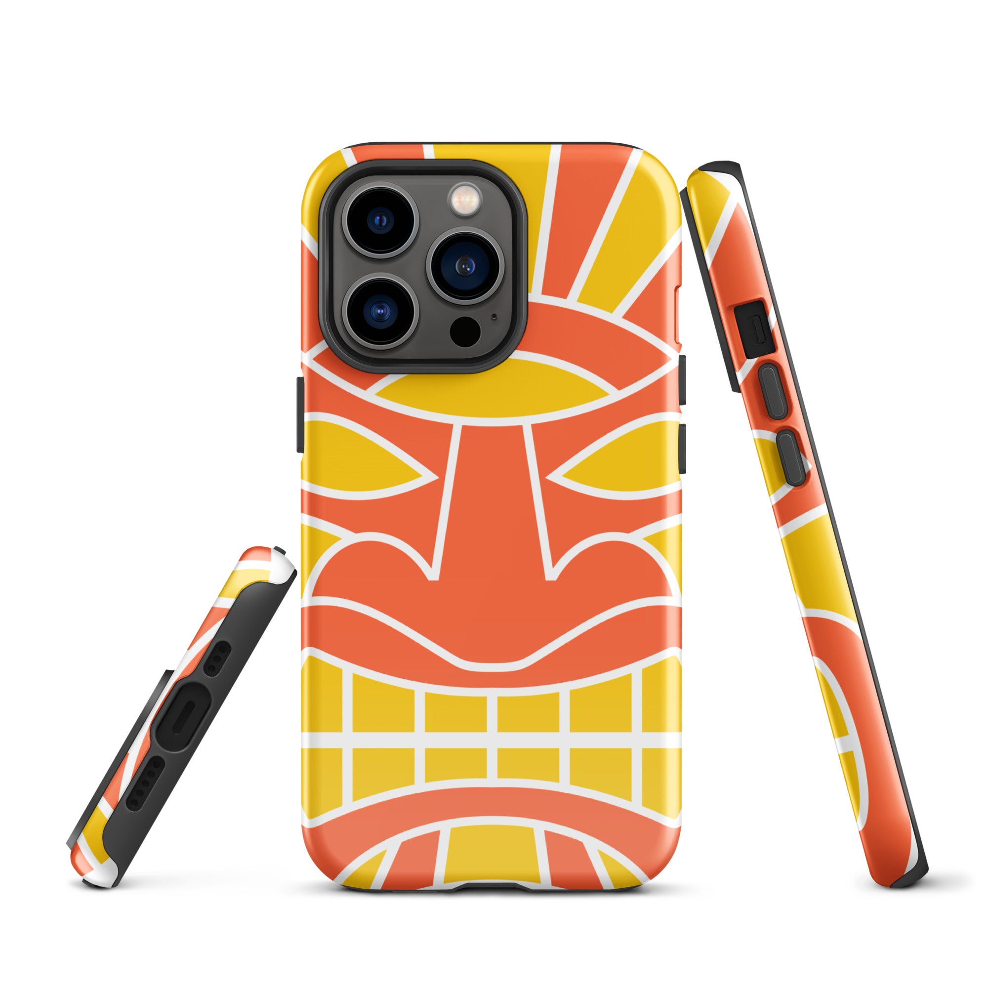 Tough Case for iPhone®- Totem Mask Orange
