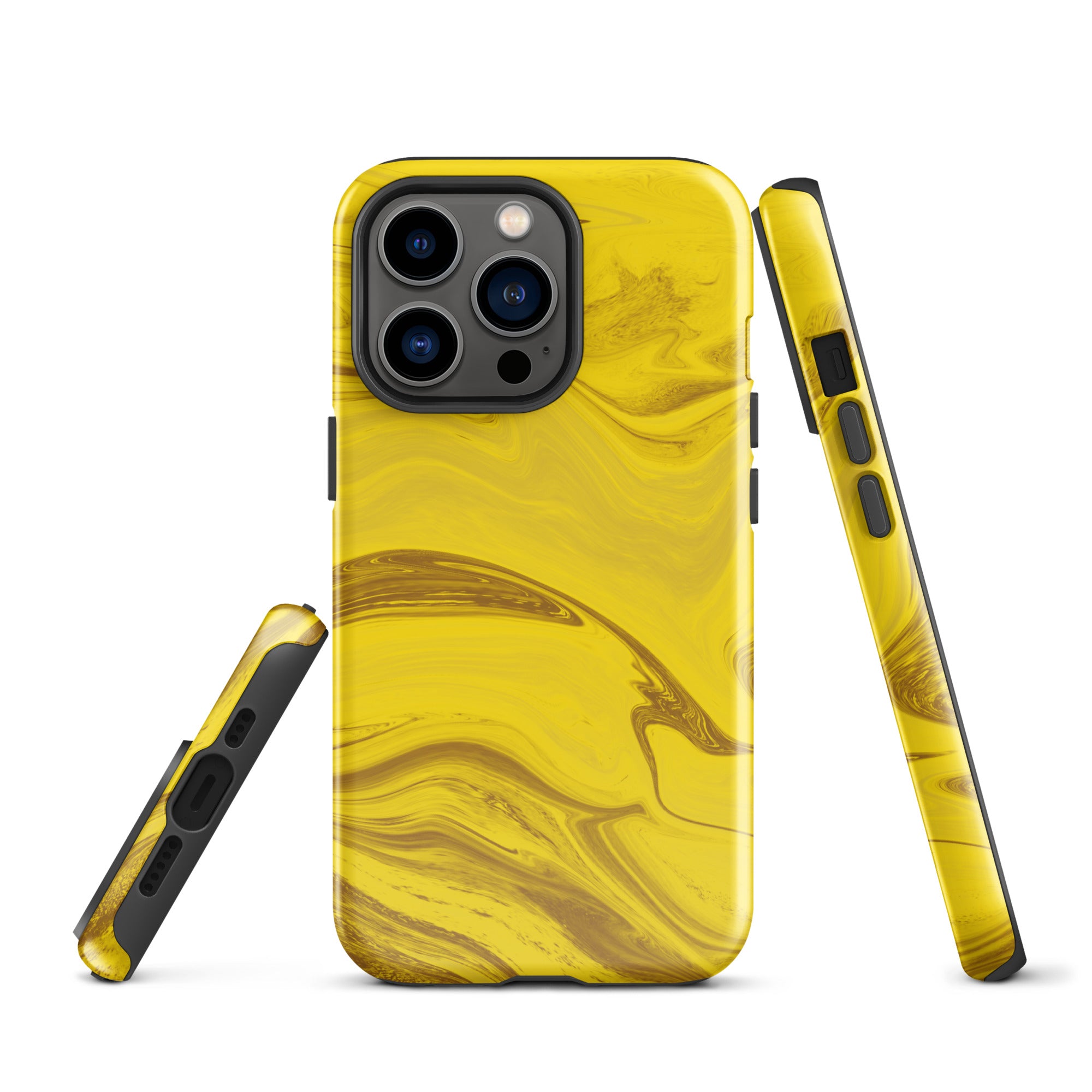 Tough Case for iPhone®- Liquid Gold Marble