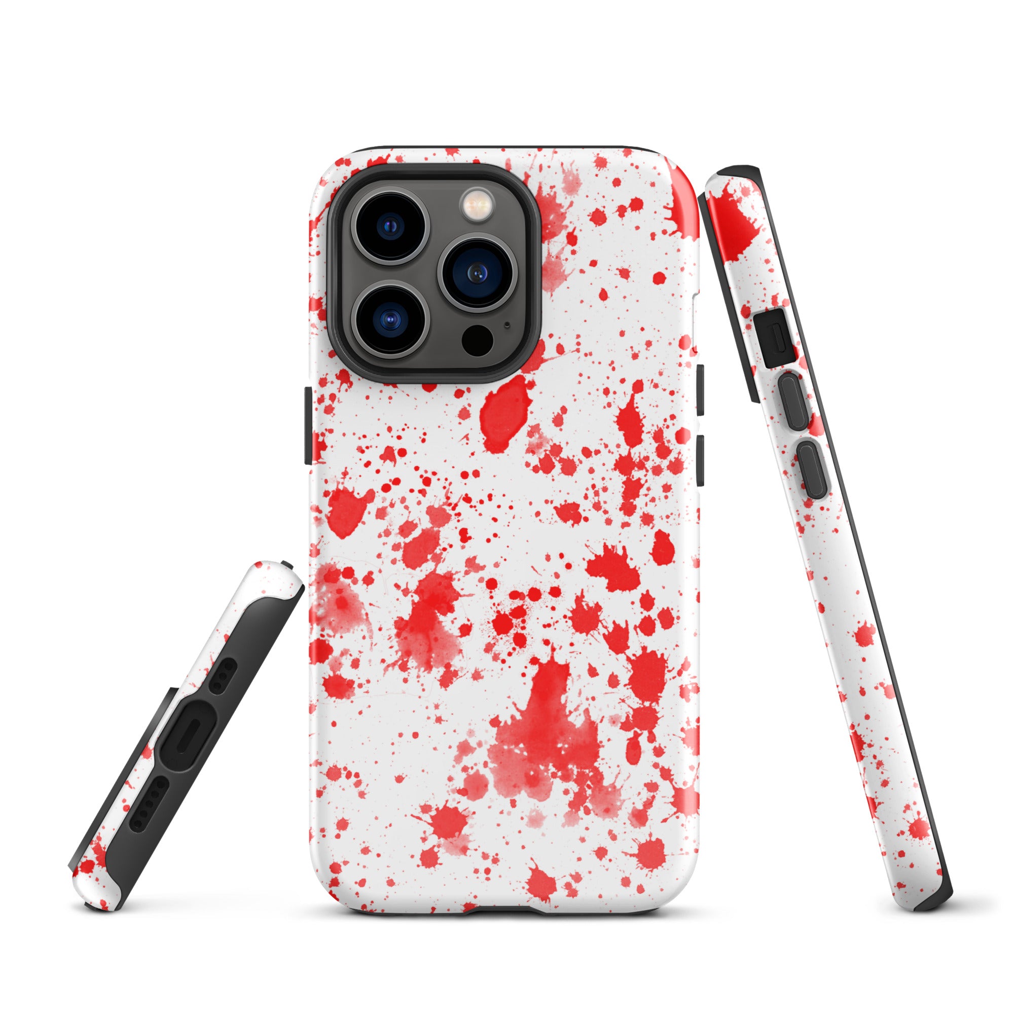 Tough Case for iPhone®- Paint Splatter Red