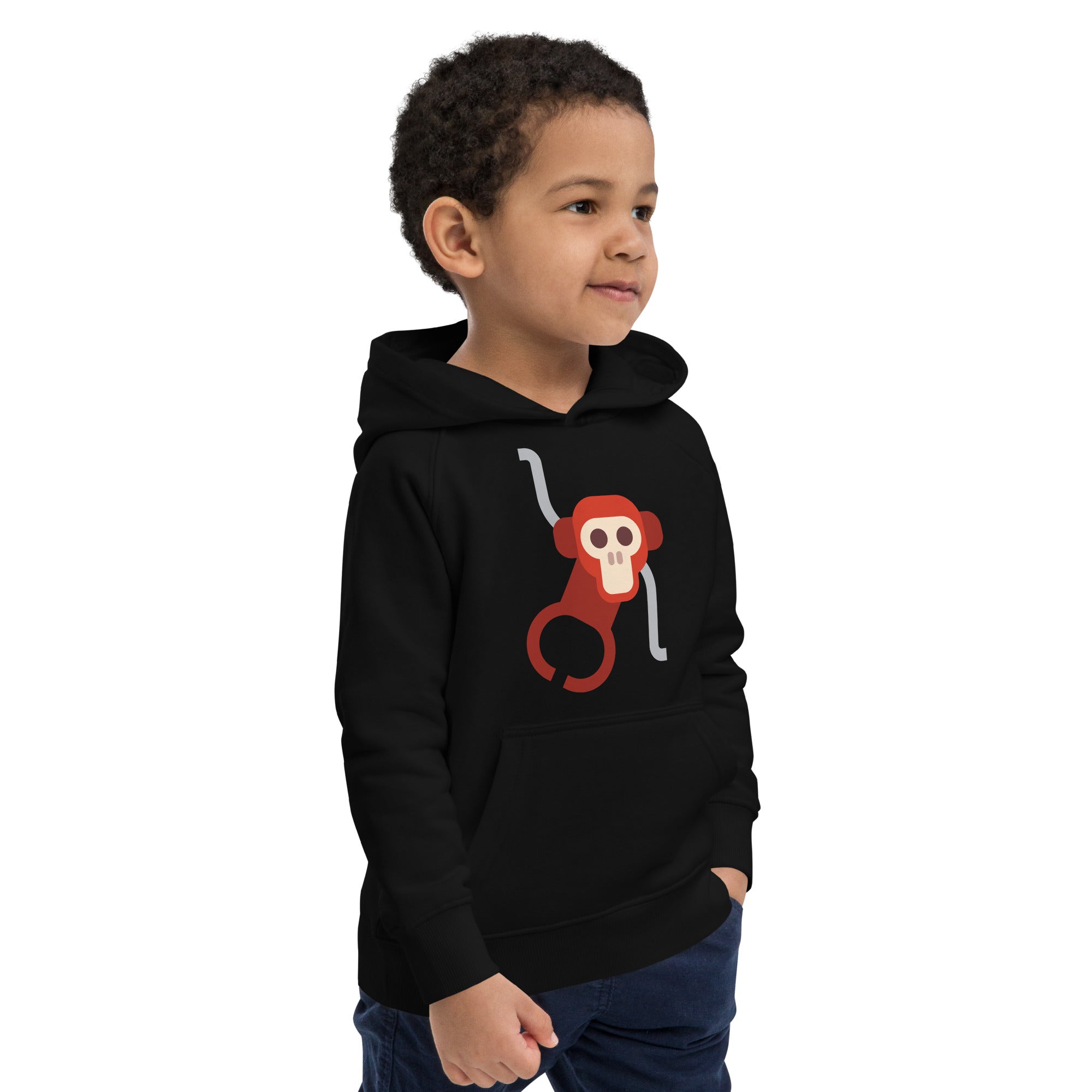 Kids eco hoodie-Monkey II