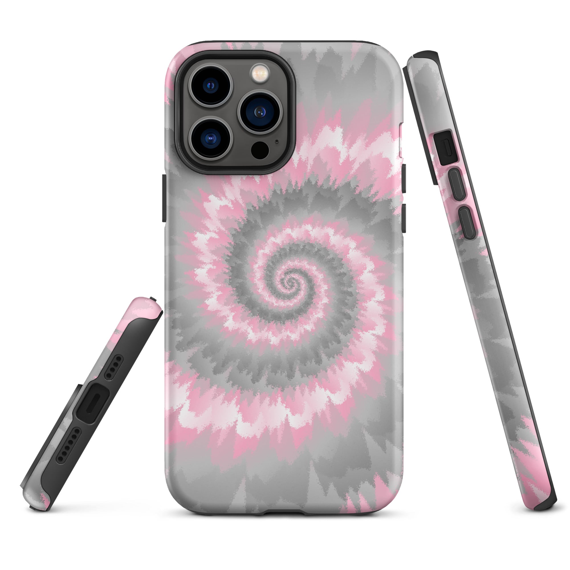 Tough Case for iPhone®-Tie Dye Spiral - Demigirl