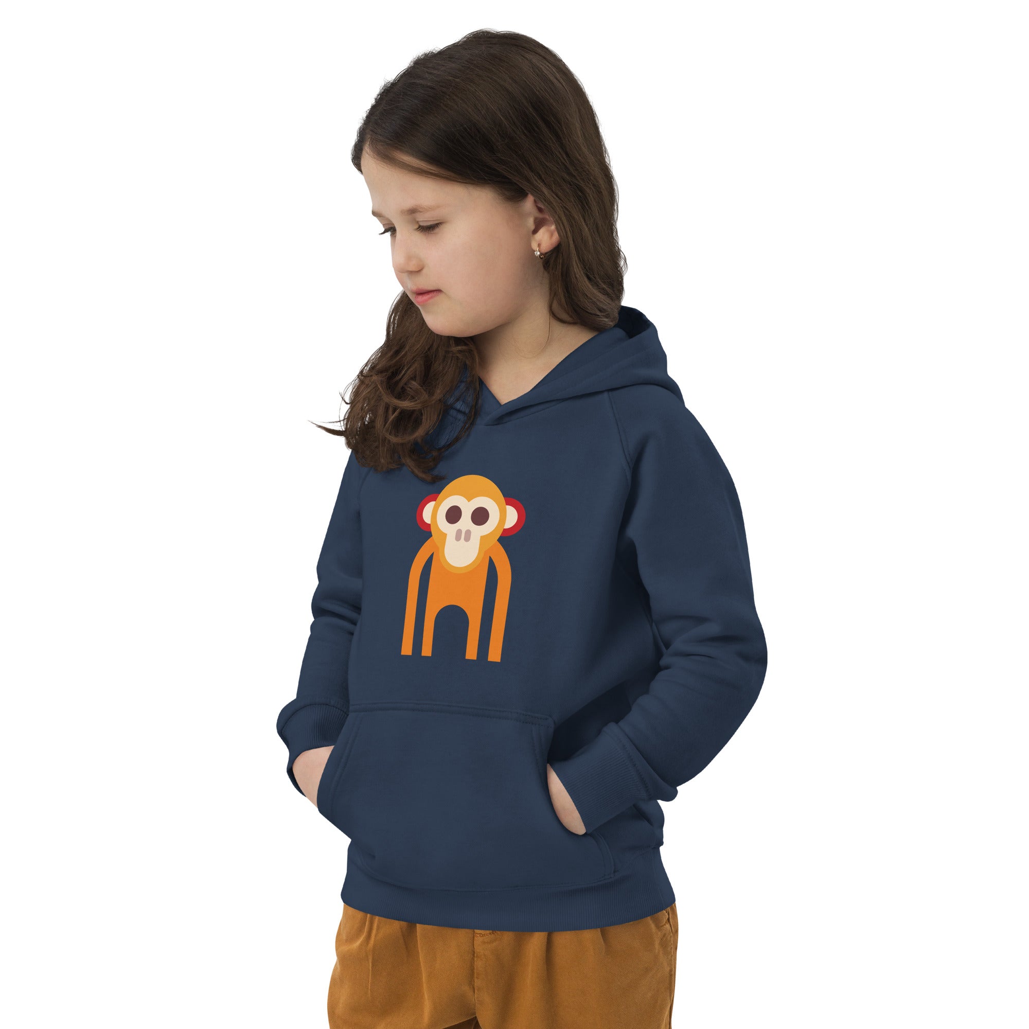 Kids eco hoodie-Monkey I