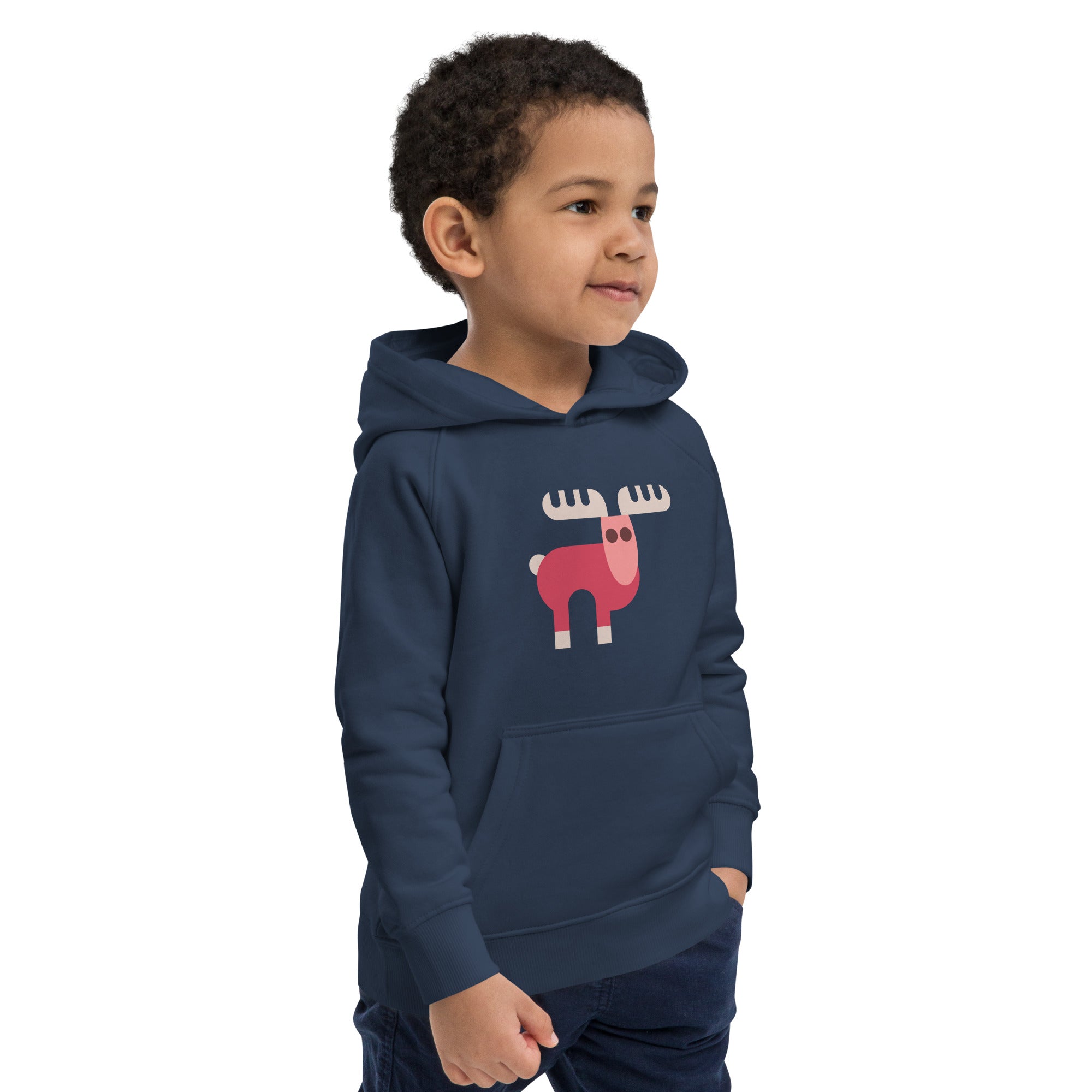 Kids eco hoodie-Elk