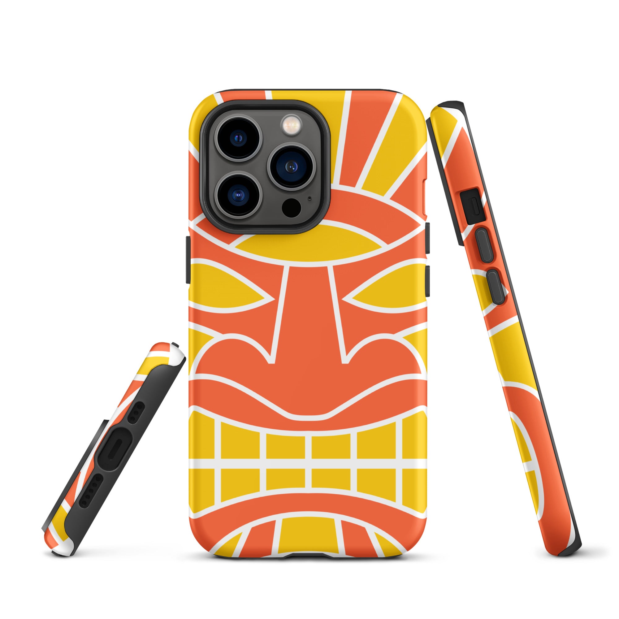 Tough Case for iPhone®- Totem Mask Orange