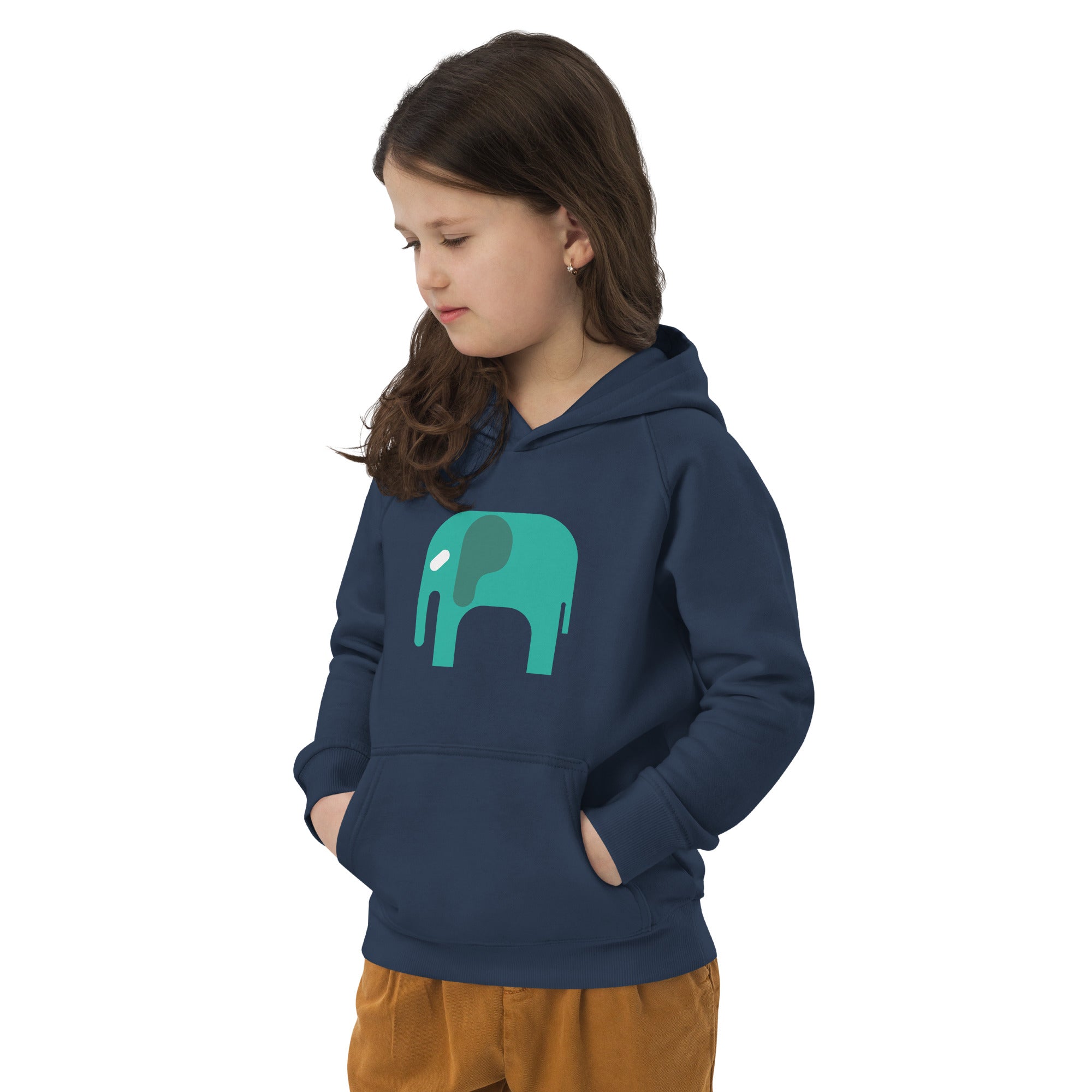 Kids eco hoodie-Elephant