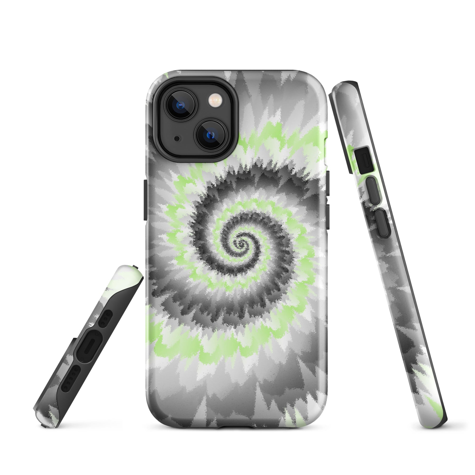 Tough Case for iPhone®-Tie Dye Spiral - Agender