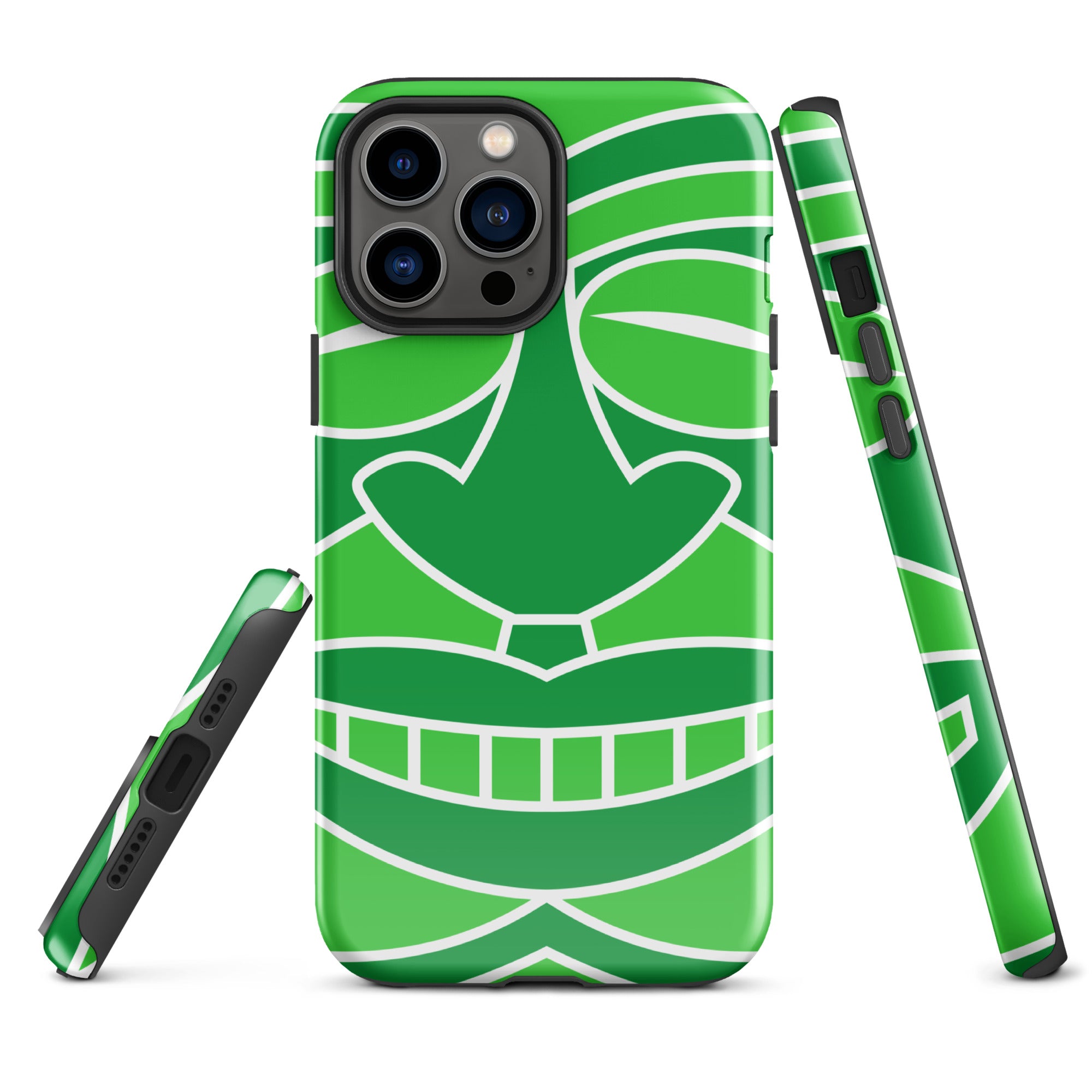 Tough Case for iPhone®- Totem Mask Green
