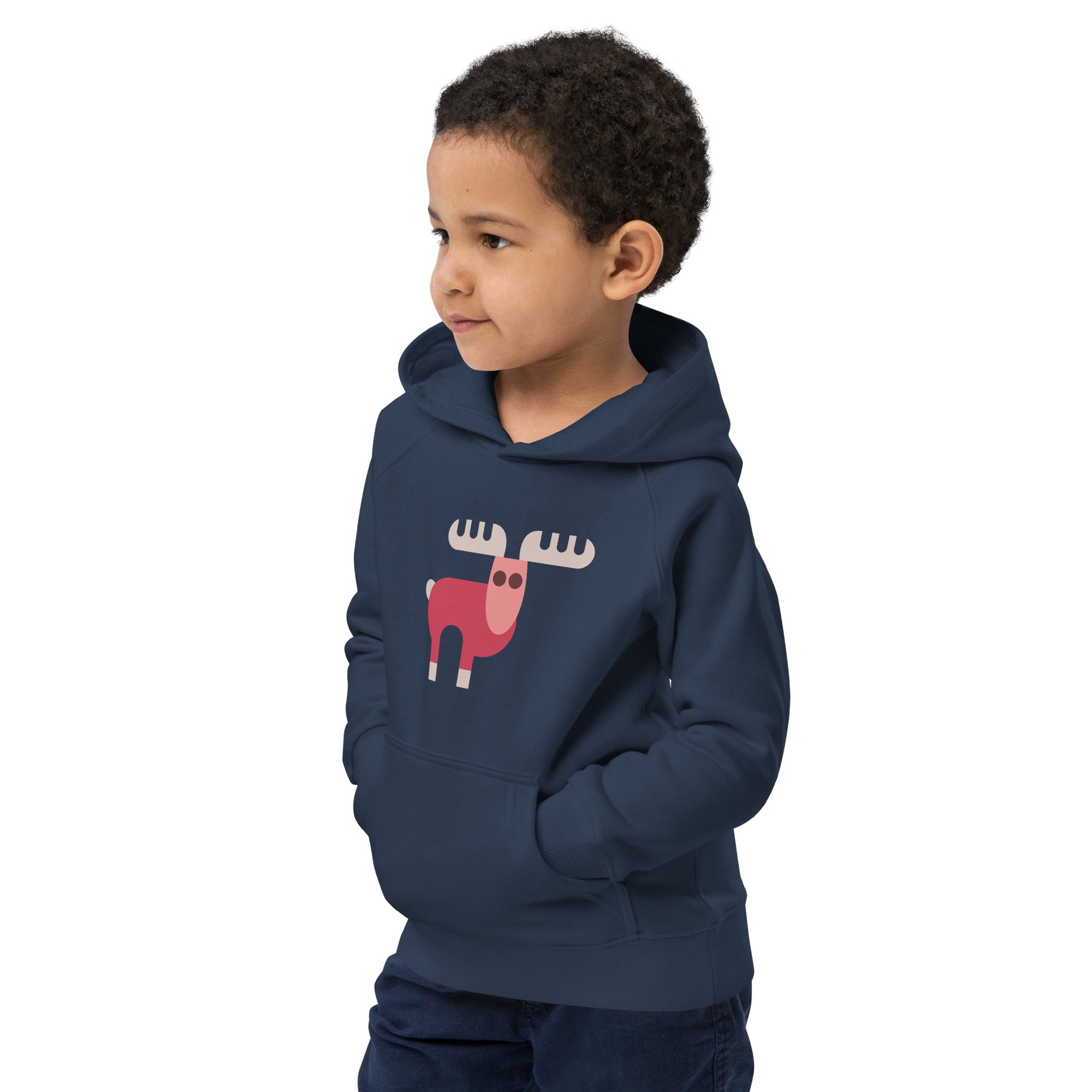 Kids eco hoodie-Elk