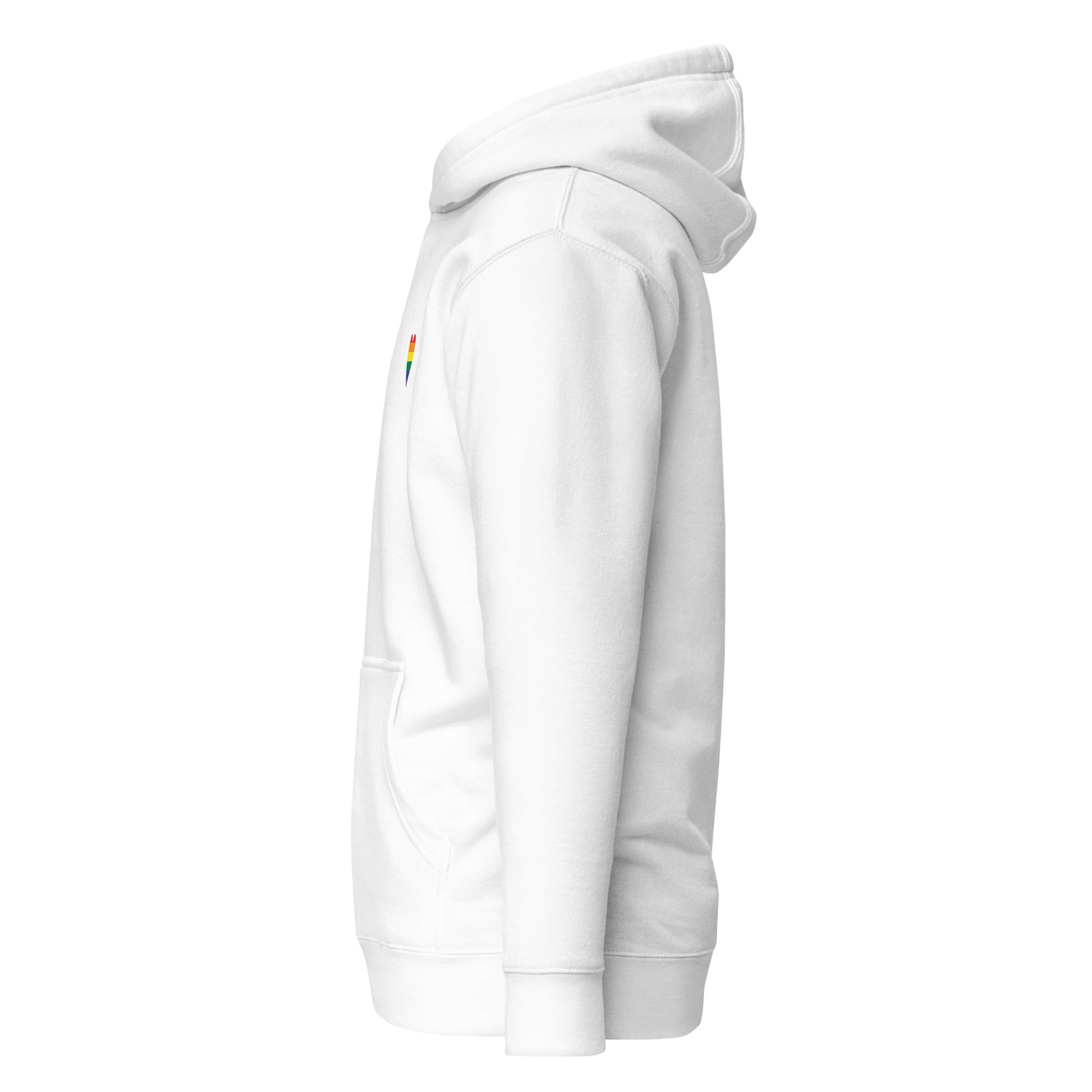 Unisex Hoodie-Pride Rainbow Heart