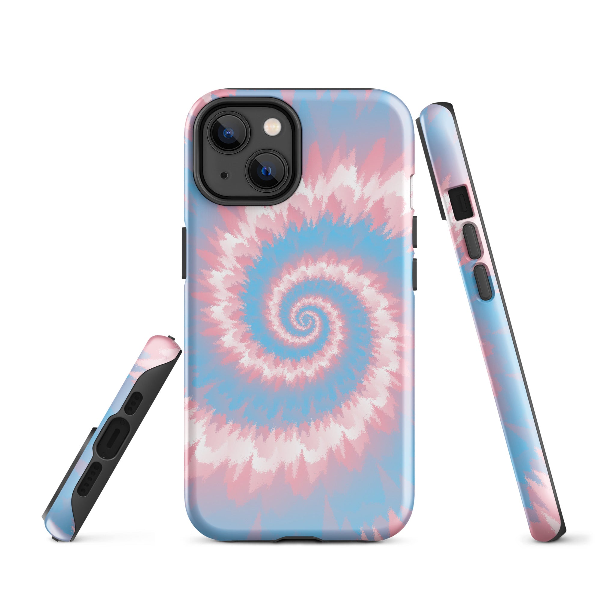 Tough Case for iPhone®-Tie Dye Spiral - Transgender