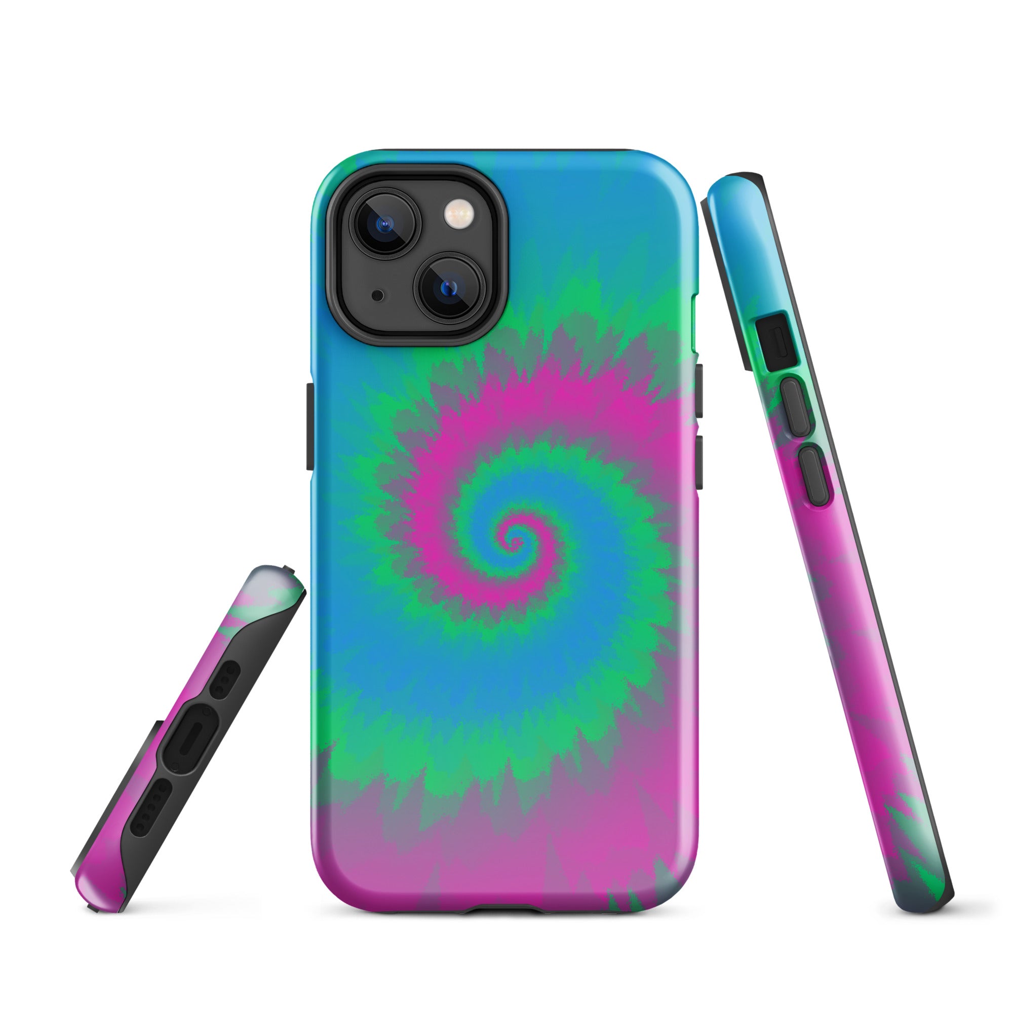 Tough Case for iPhone®-Tie Dye Spiral - Polysexual