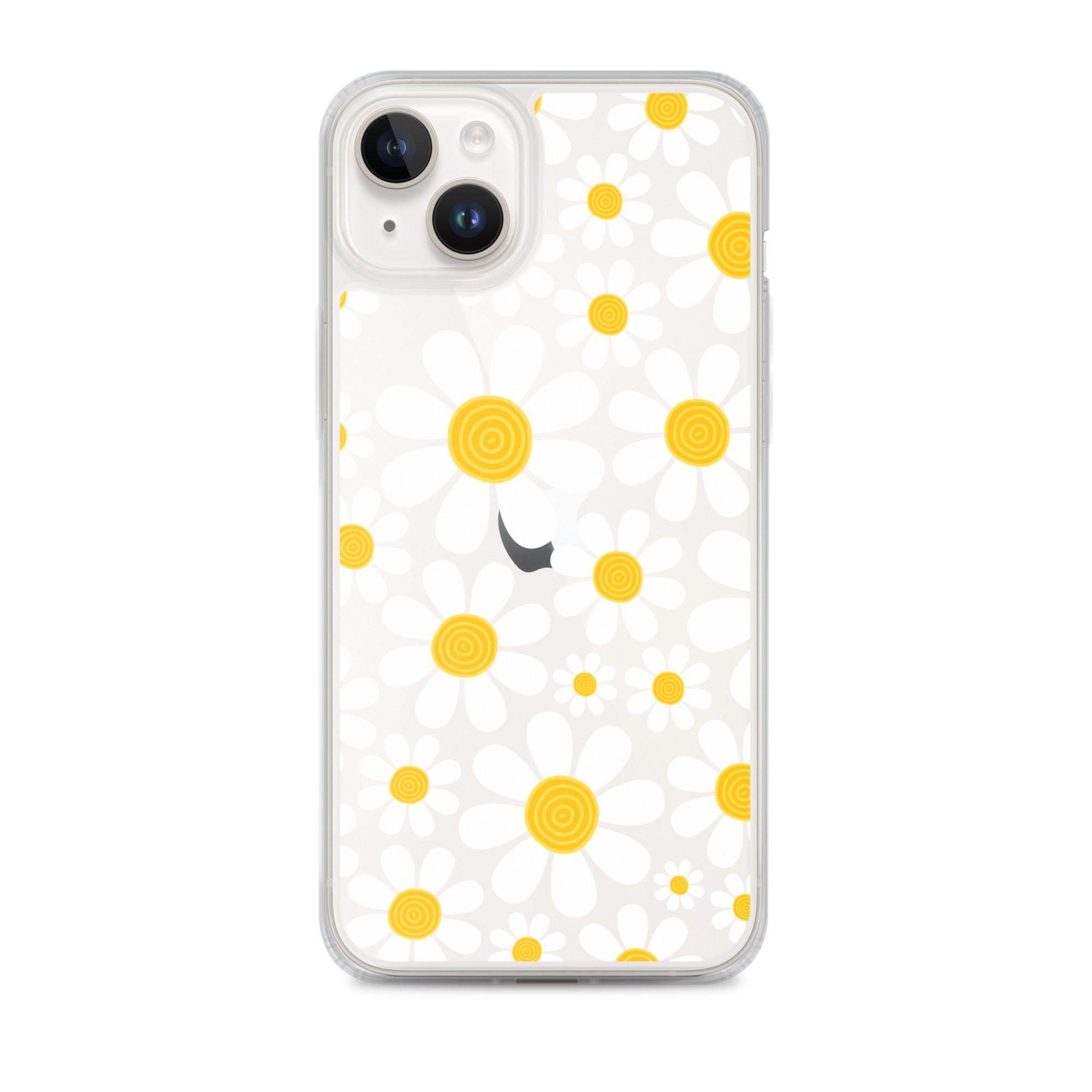 Clear Case for iPhone®- Floral Daisy Design III