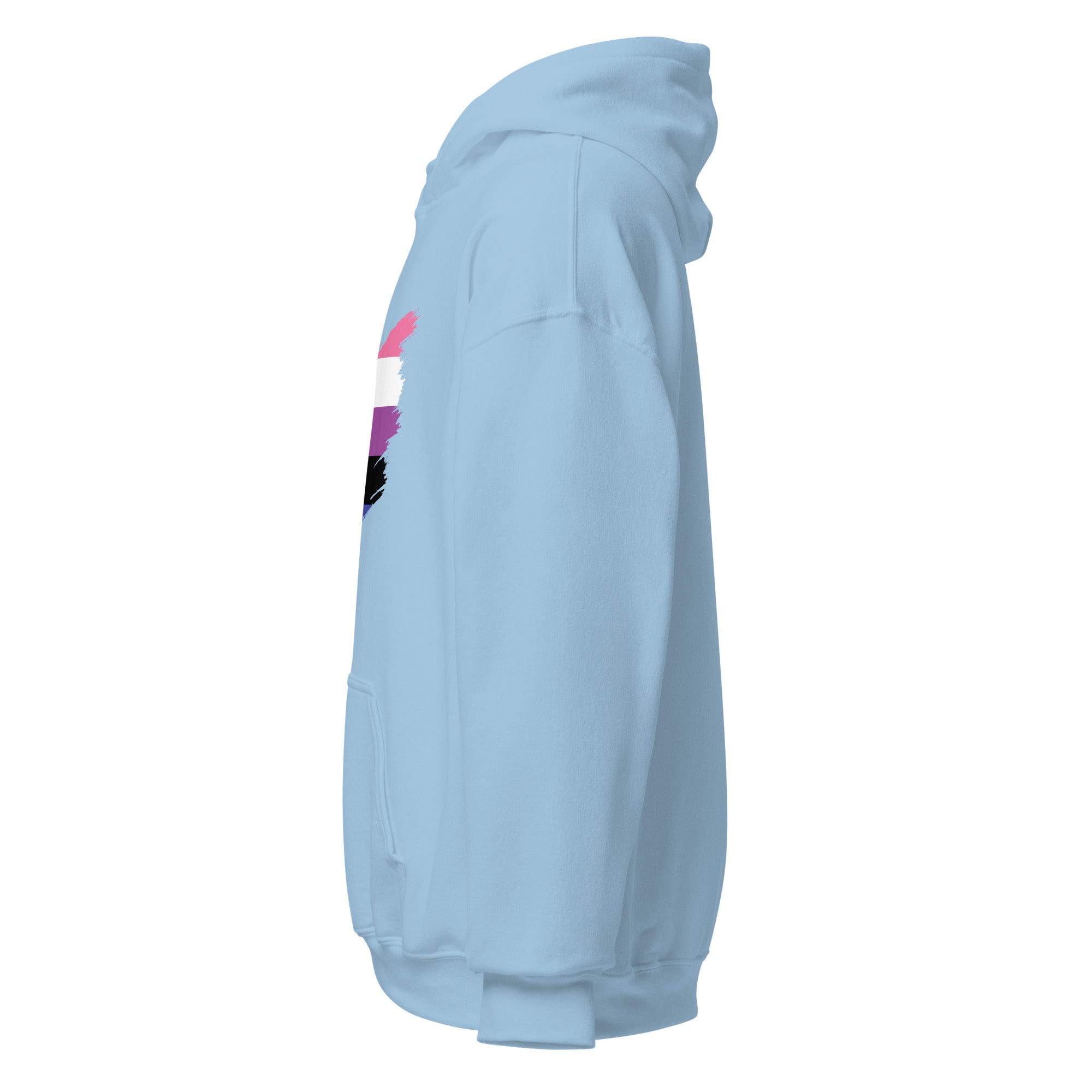 Unisex Hoodie-Genderfluid Grunge Flag
