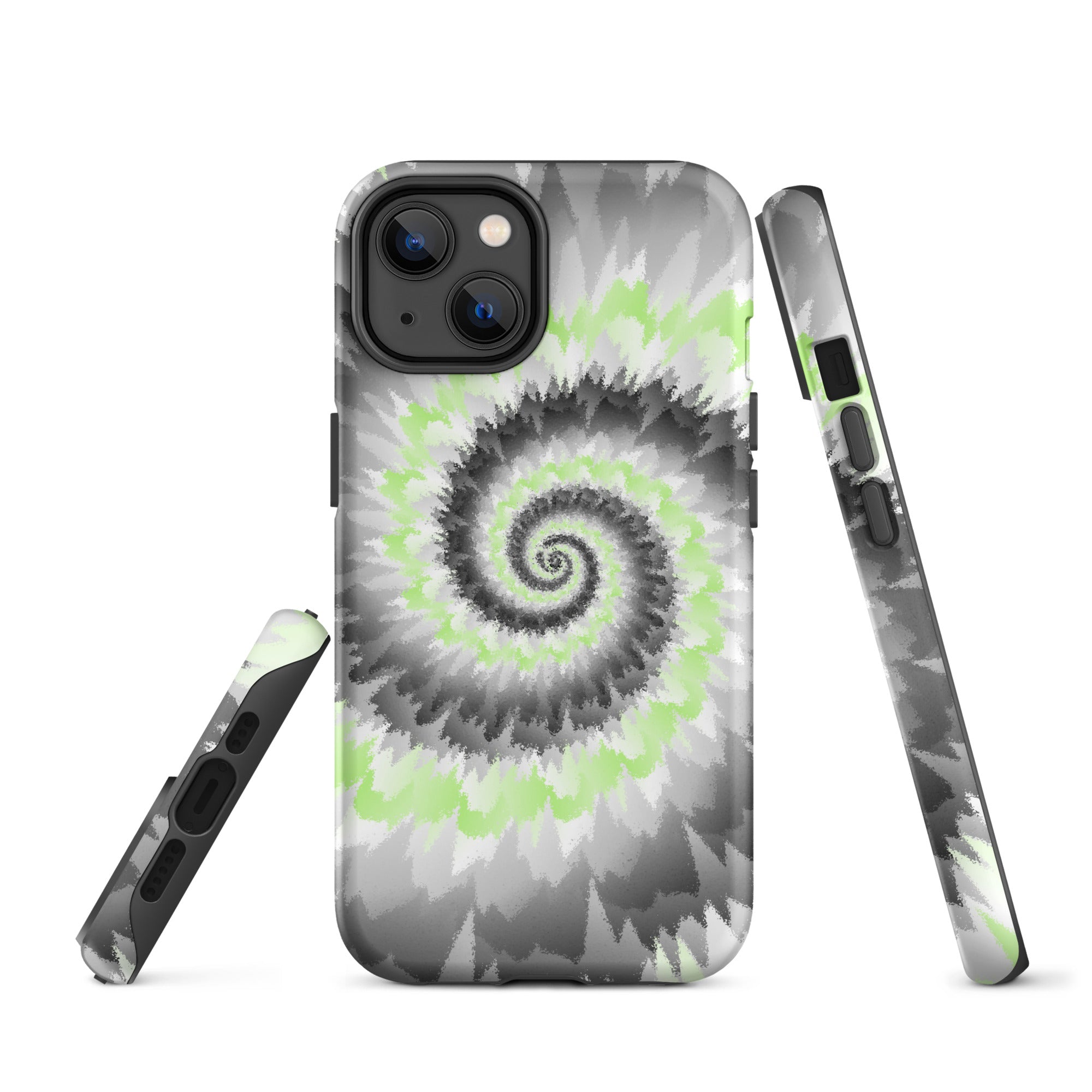 Tough Case for iPhone®-Tie Dye Spiral - Agender