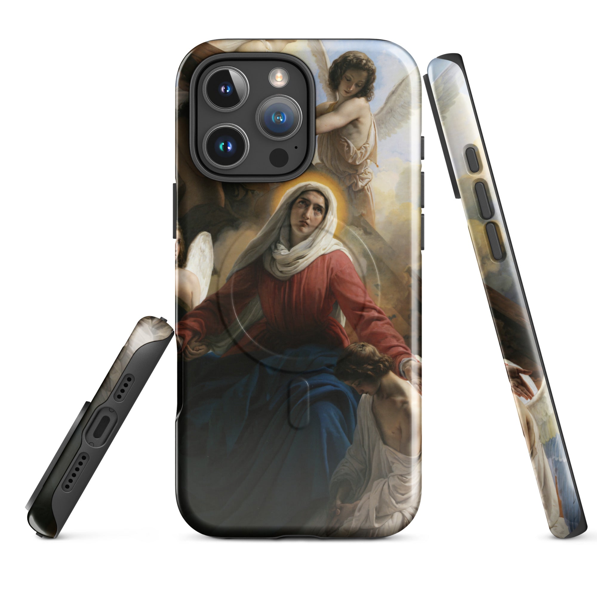 MagSafe® tough case for iPhone®-Francesco Hayez-La Vergine addolorata con gli angioli e i segni della passione 1842