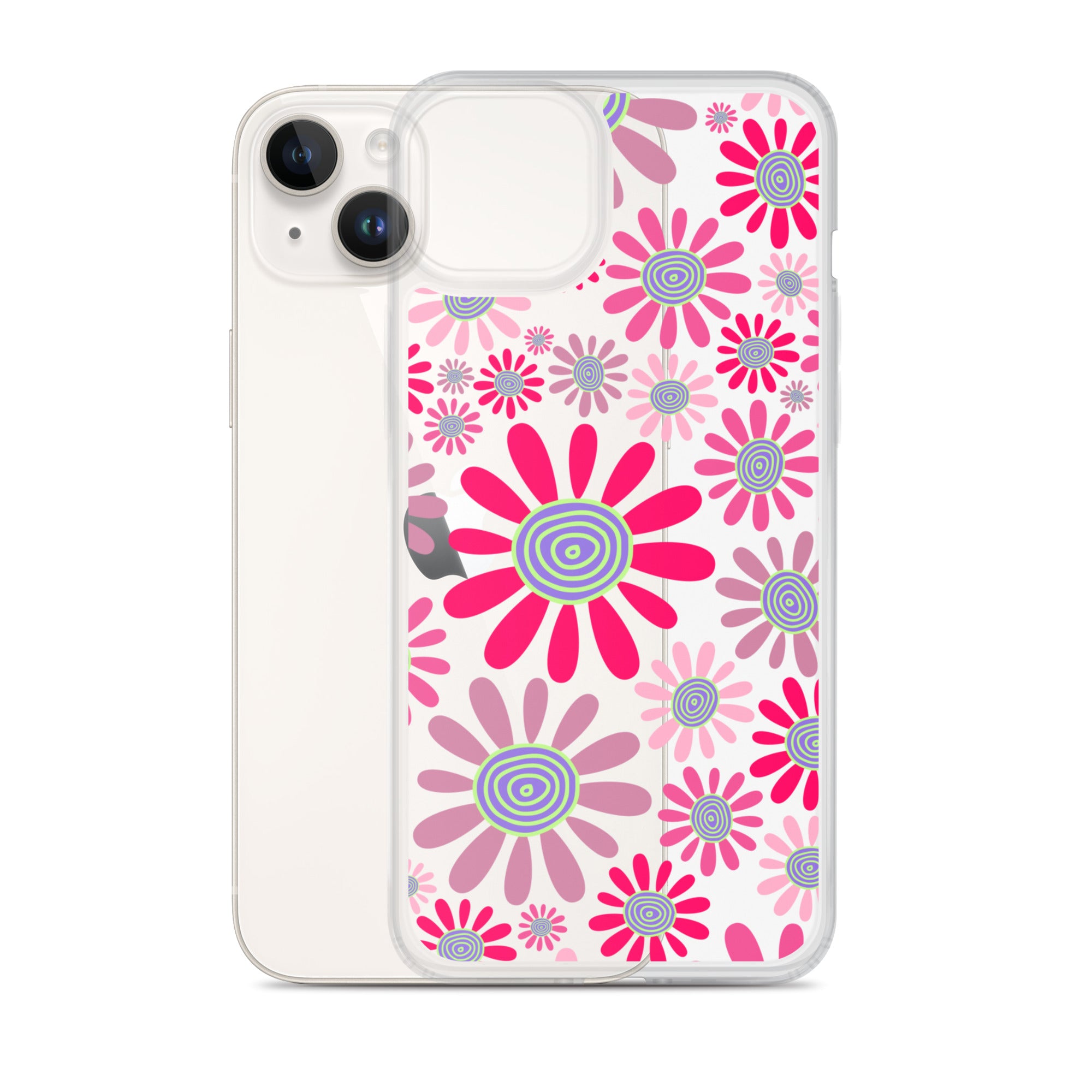 Clear Case for iPhone®- Floral Daisy Design I