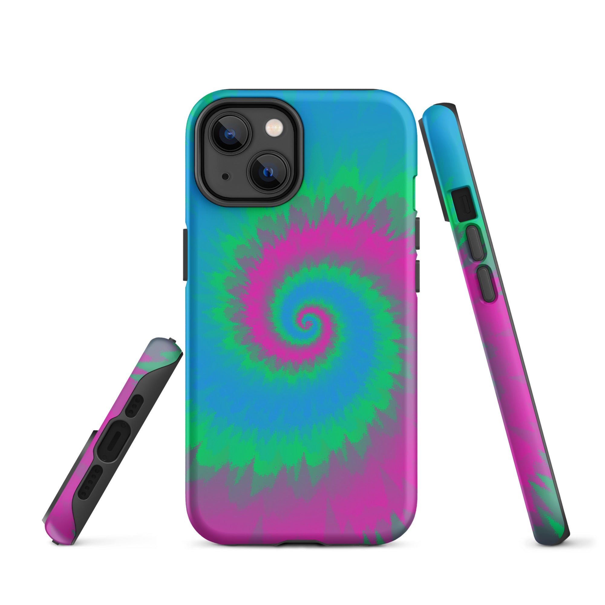 Tough Case for iPhone®-Tie Dye Spiral - Polysexual