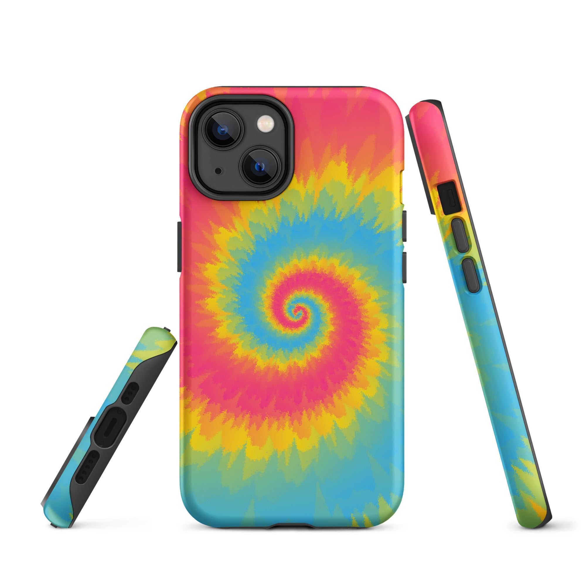 Tough Case for iPhone®-Tie Dye Spiral - Pansexual
