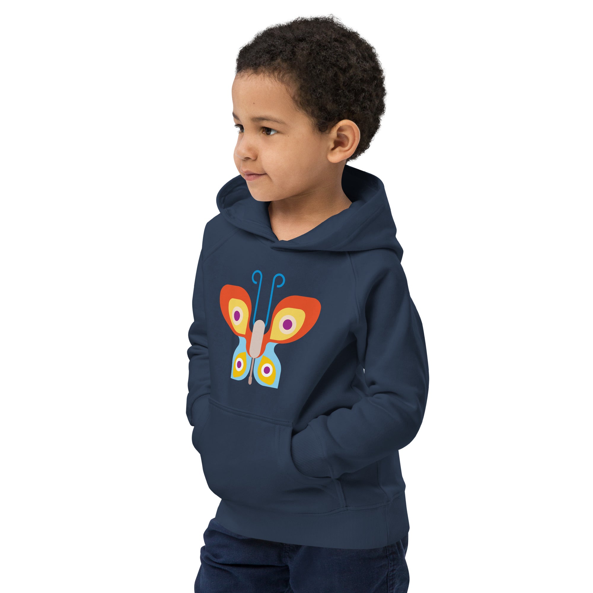 Kids eco hoodie-Butterfly