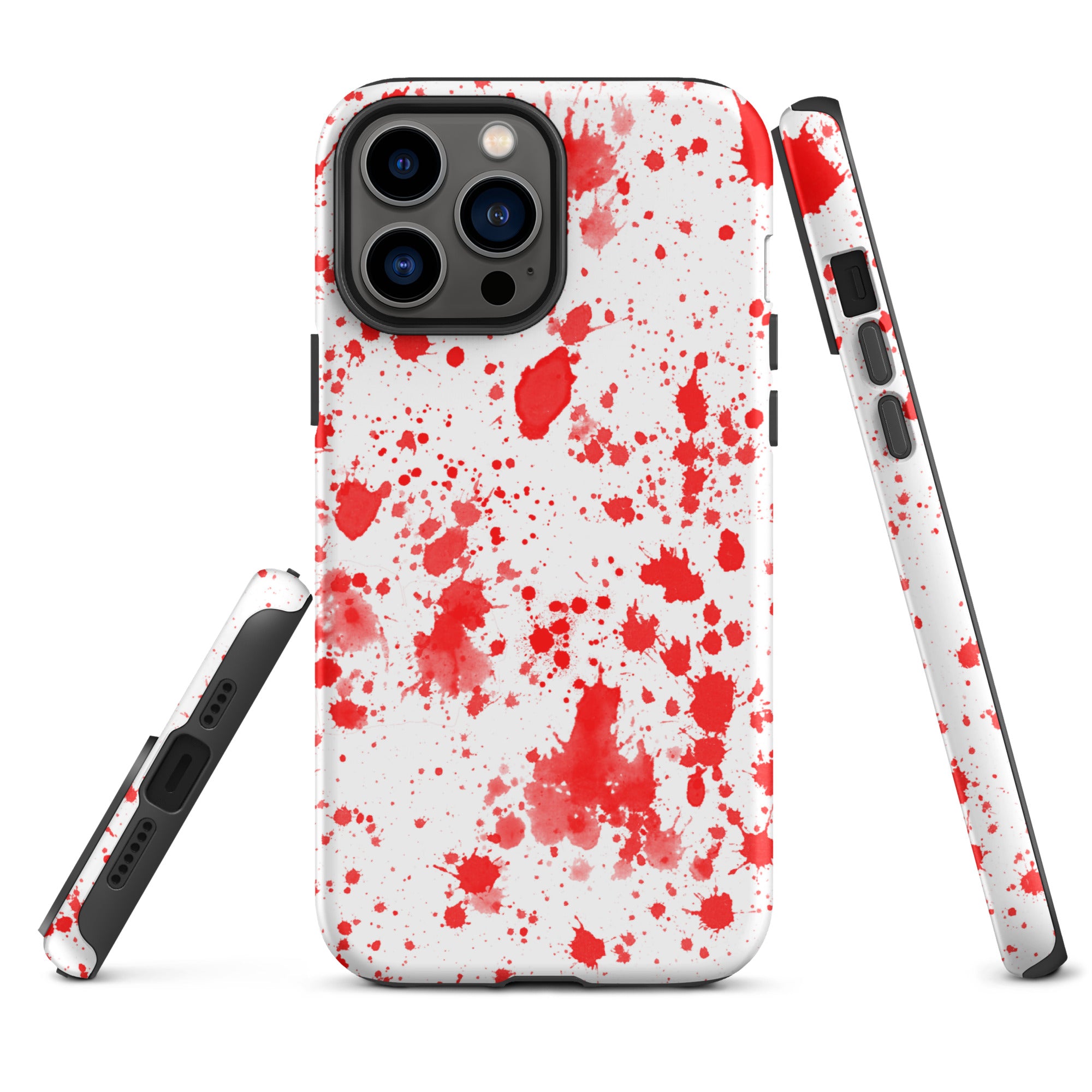 Tough Case for iPhone®- Paint Splatter Red
