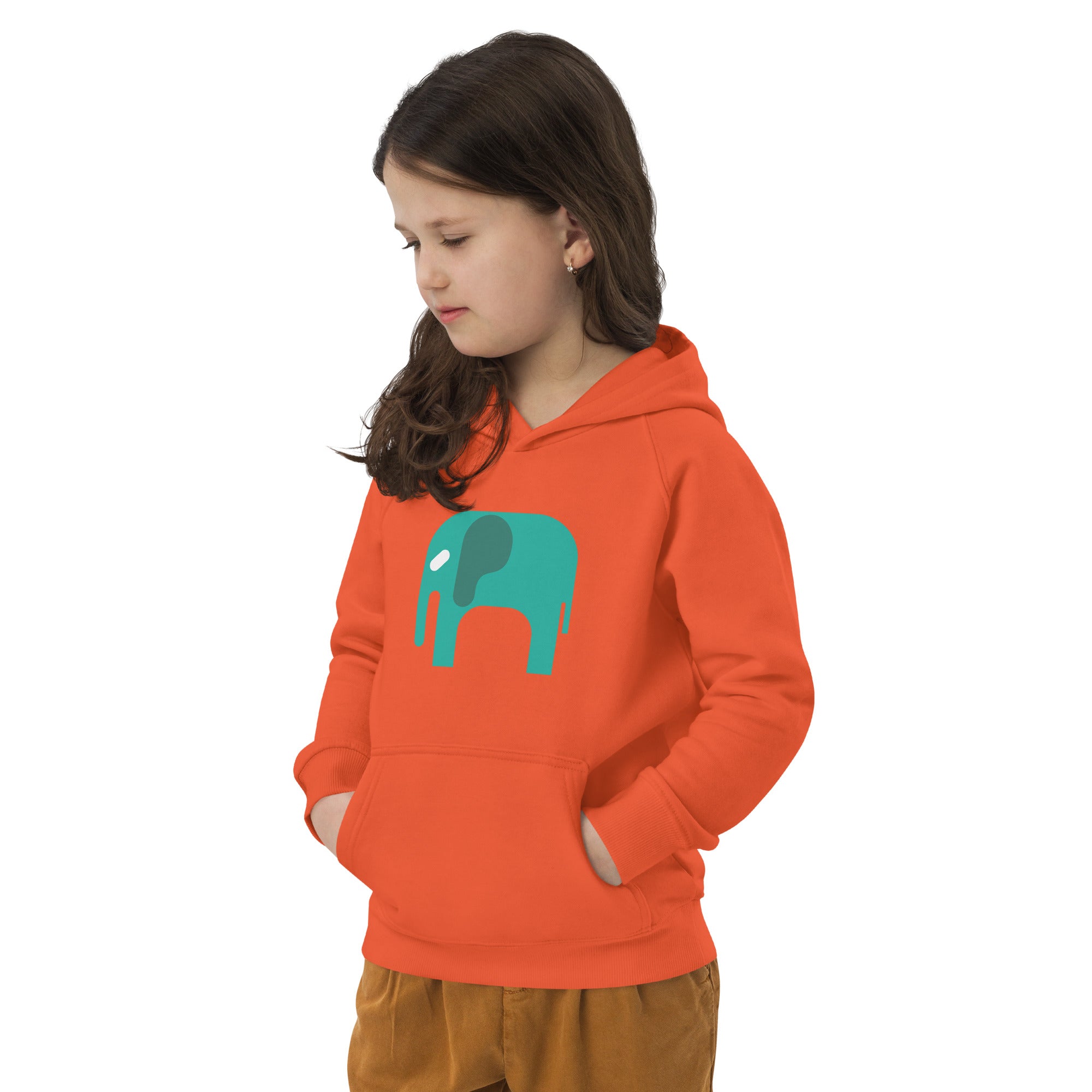 Kids eco hoodie-Elephant
