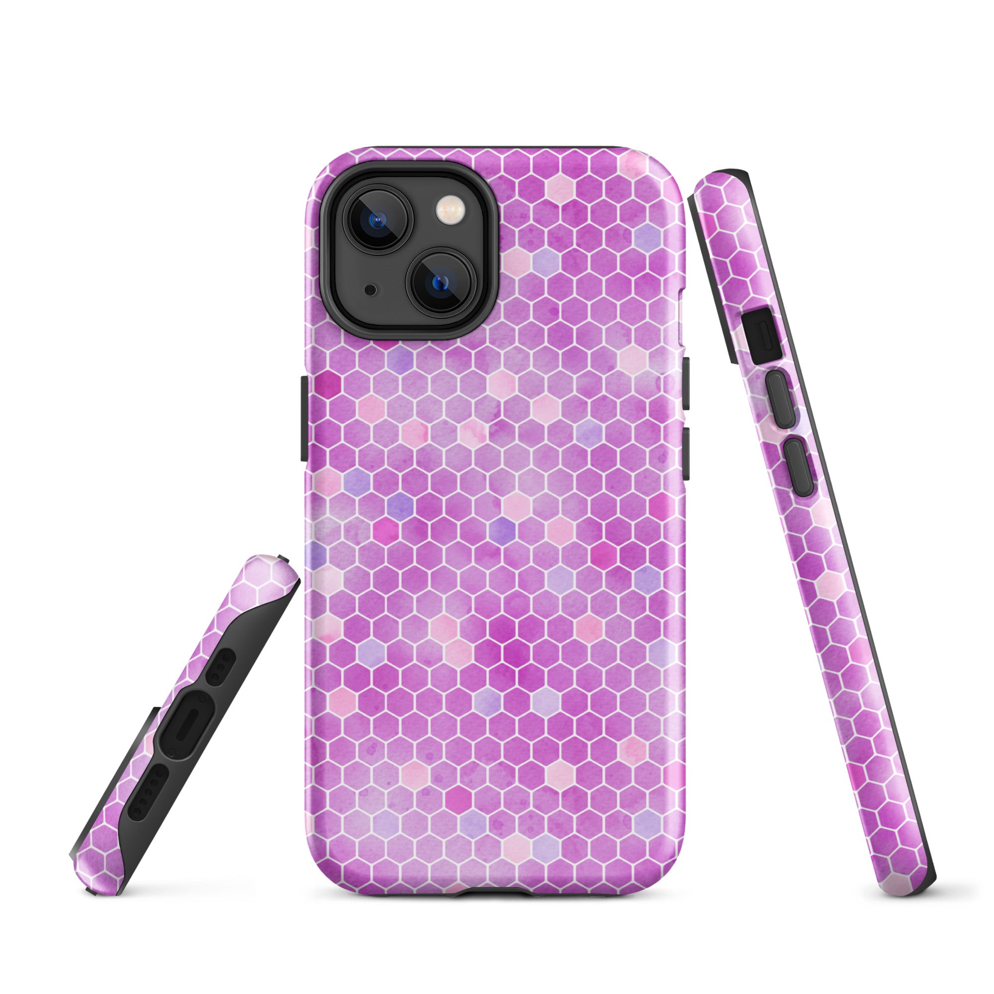 Tough Case for iPhone®- Honeycomb Pink
