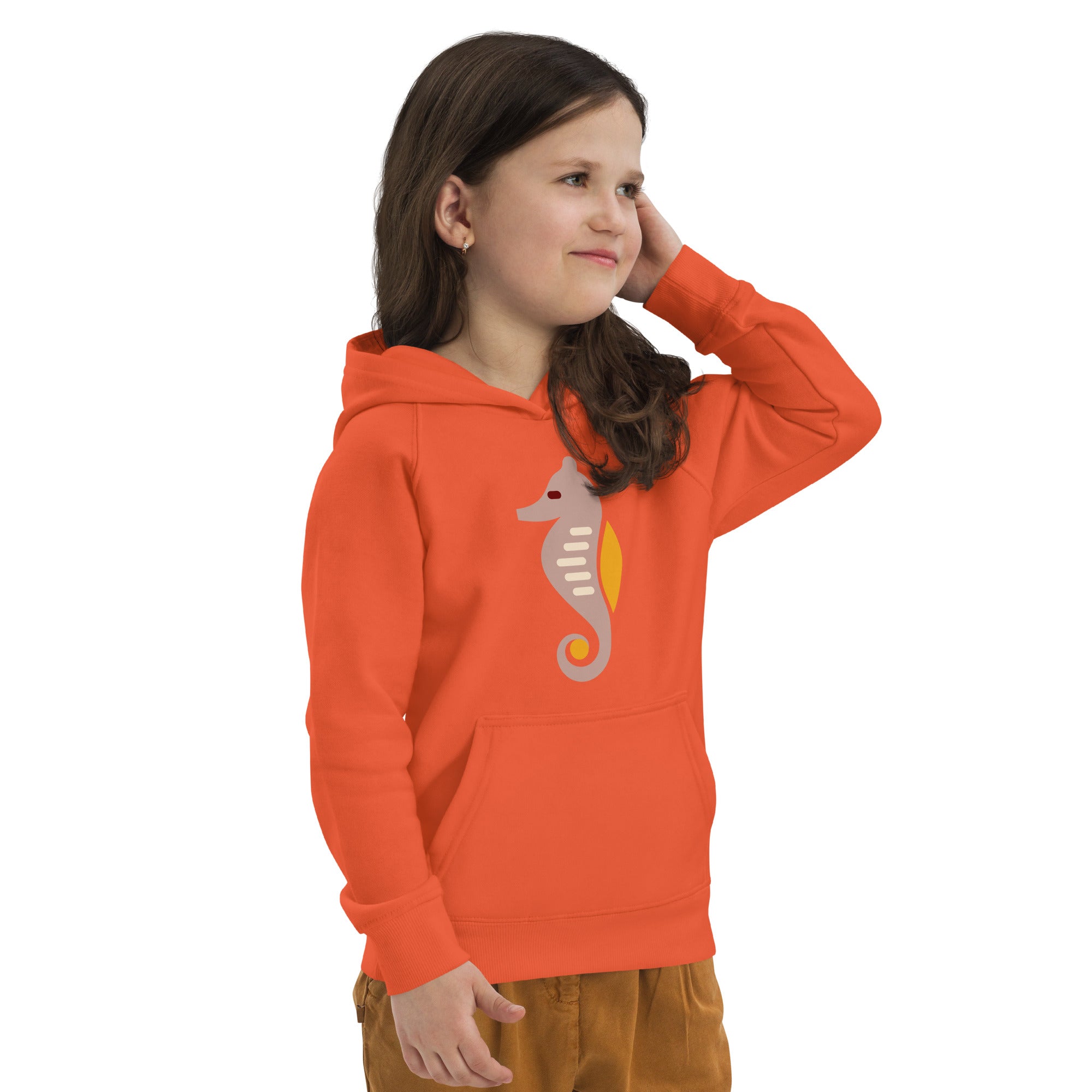 Kids eco hoodie-Sea Horse