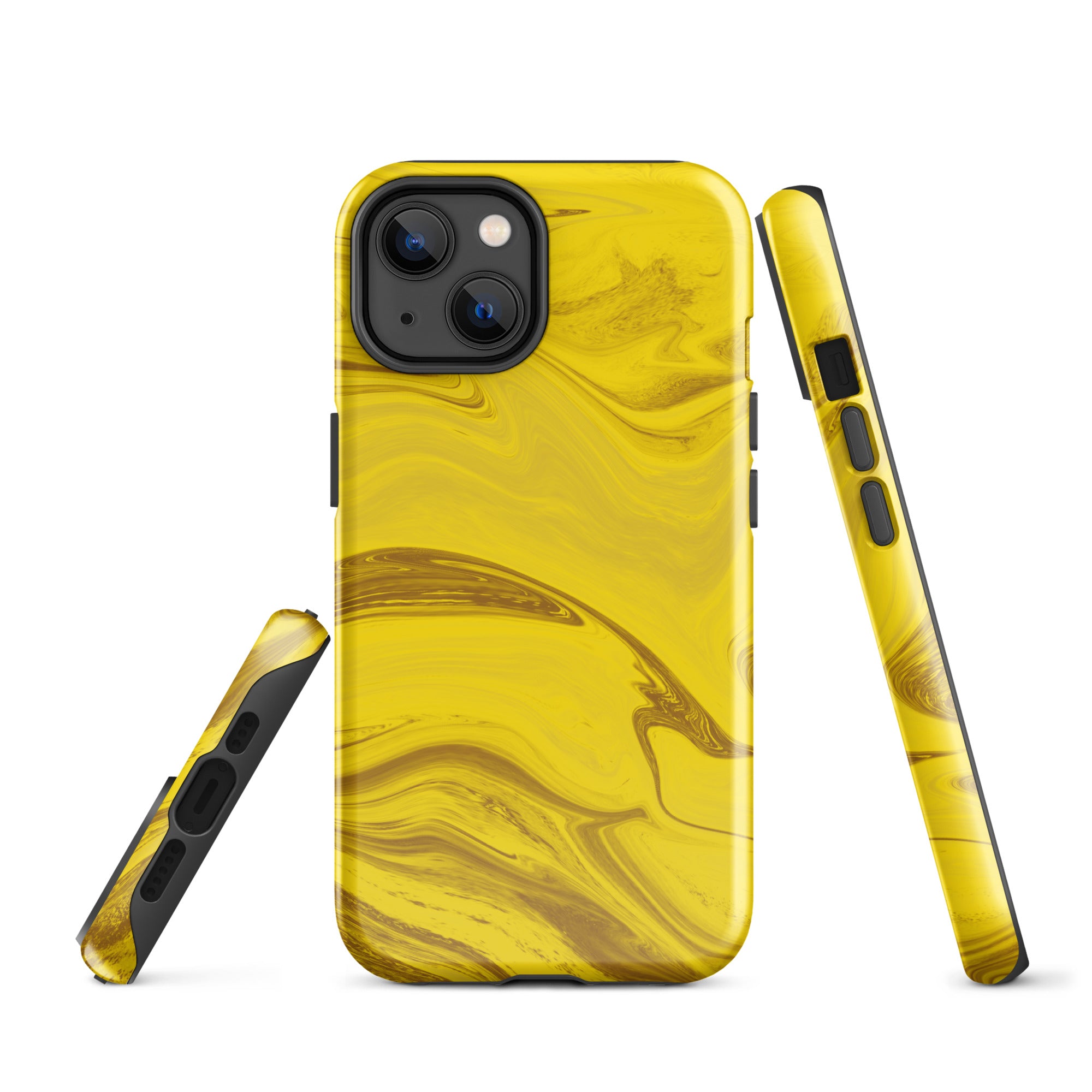 Tough Case for iPhone®- Liquid Gold Marble