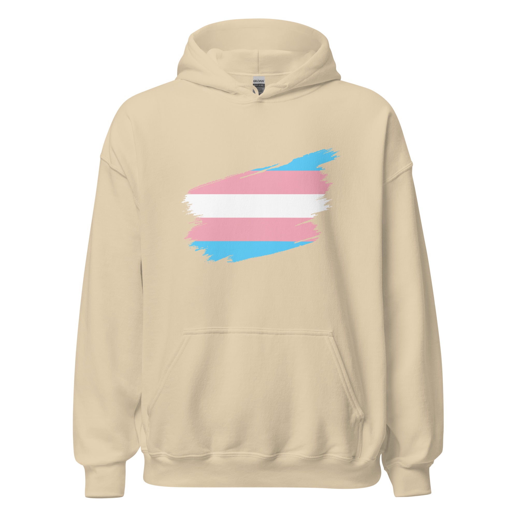 Unisex Hoodie-Transgender Grunge Flag