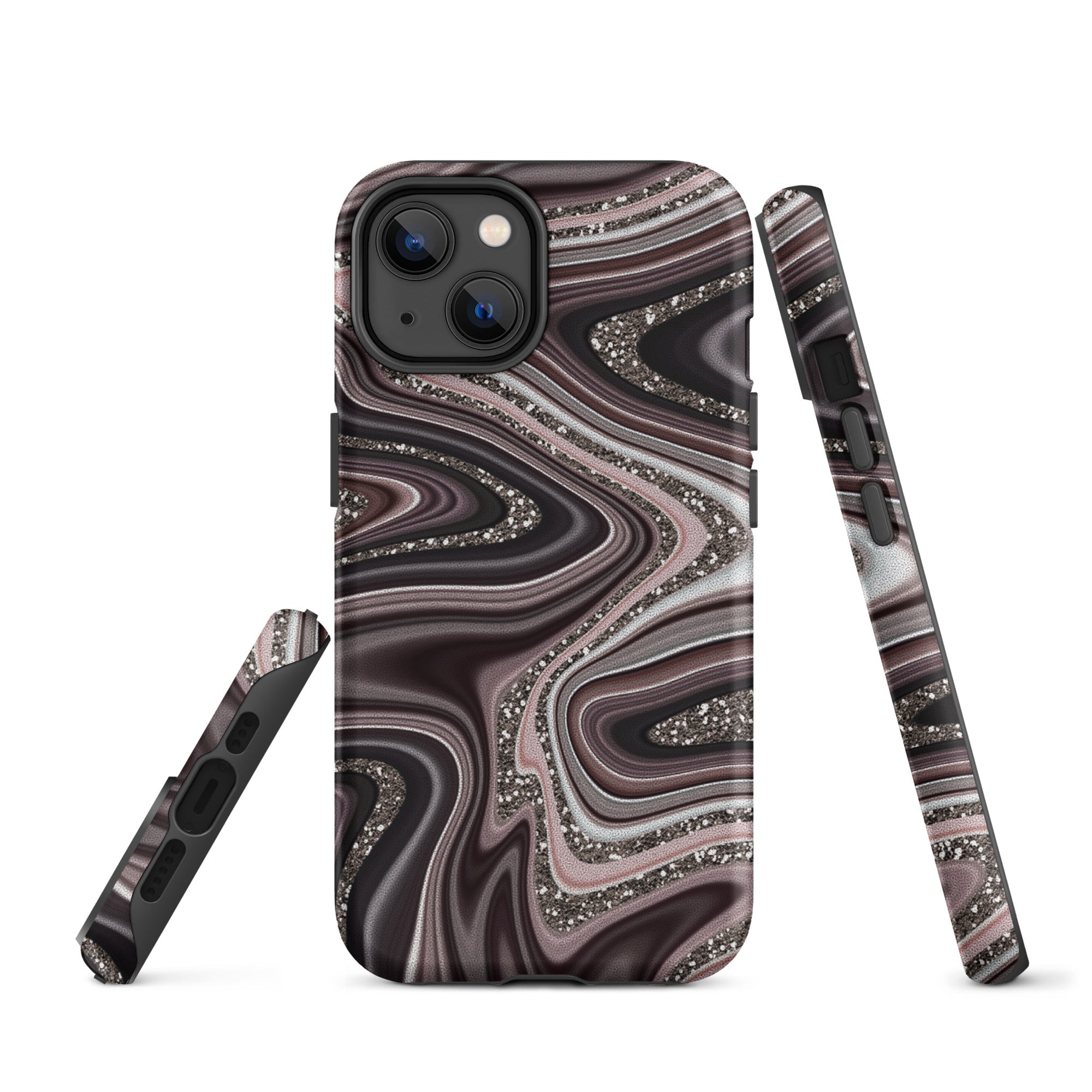 Tough Case for iPhone®- Abstract Leather