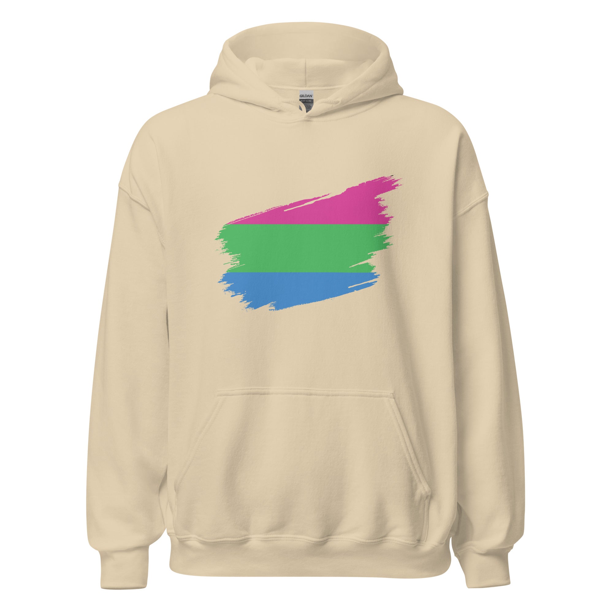 Unisex Hoodie-Polysexual Grunge Flag
